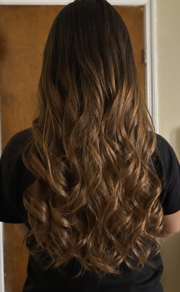 TSUYAGLA Automatic Curling Iron, 1.25 inch Hair Curler with 2-Way Rotation customer photo 2