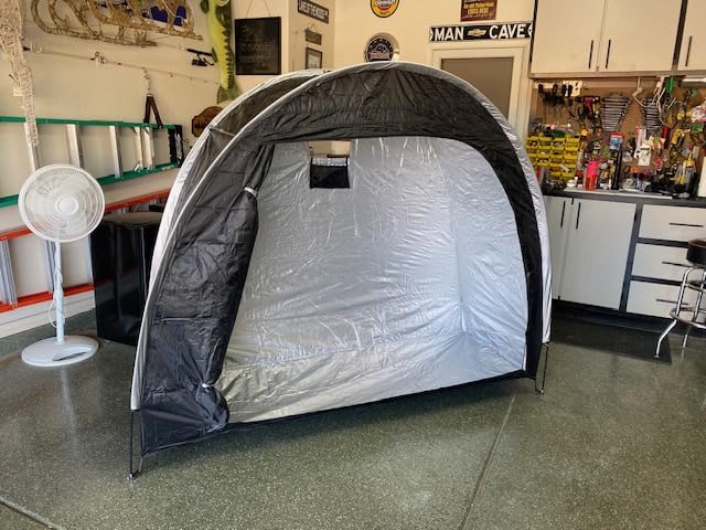 Bike Storage Tent, PU5000 Waterproof Outdoor Shed for 2 Bikes customer photo 2