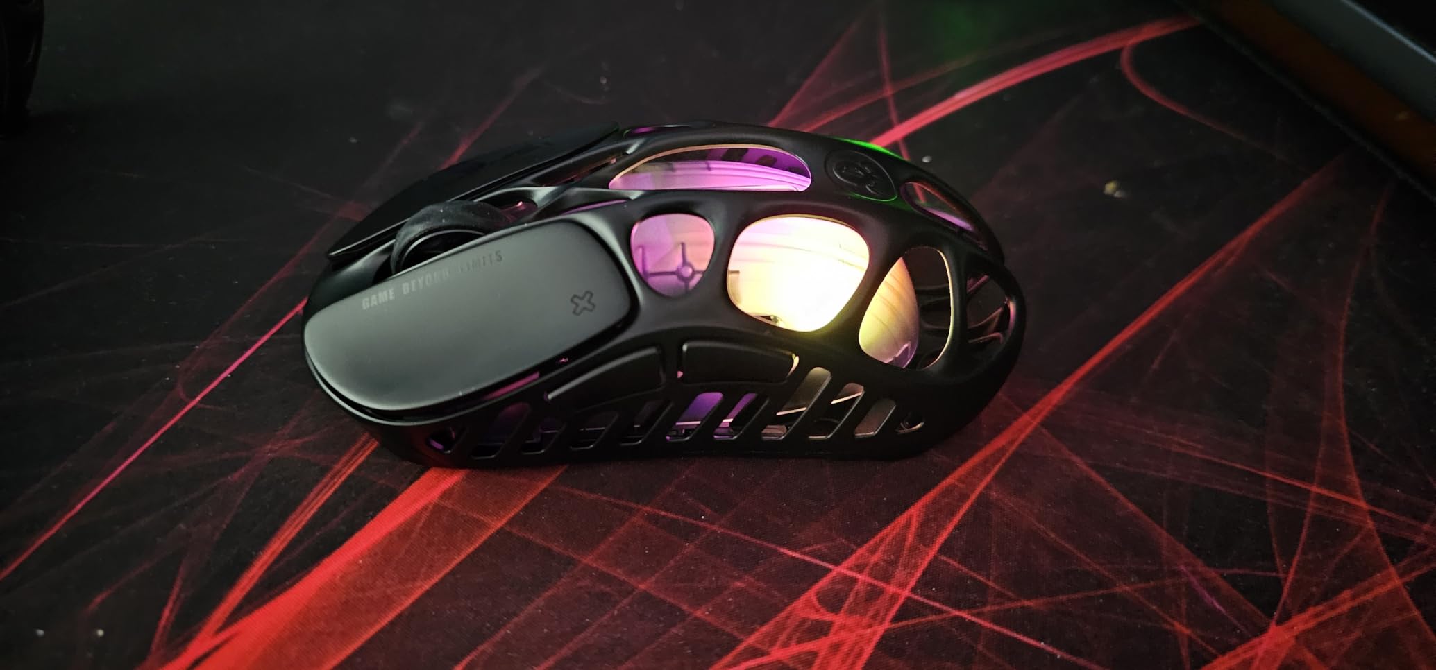 GravaStar Mercury X Pro Wireless Gaming Mouse, Come with 8K Dongle – 32,000 DPI PAW 3950 Sensor, 8,000Hz Polling Rate, Only 49g, Magnesium Alloy Hollow Frame, RGB Lighting, 5 Programmable Buttons customer photo 2