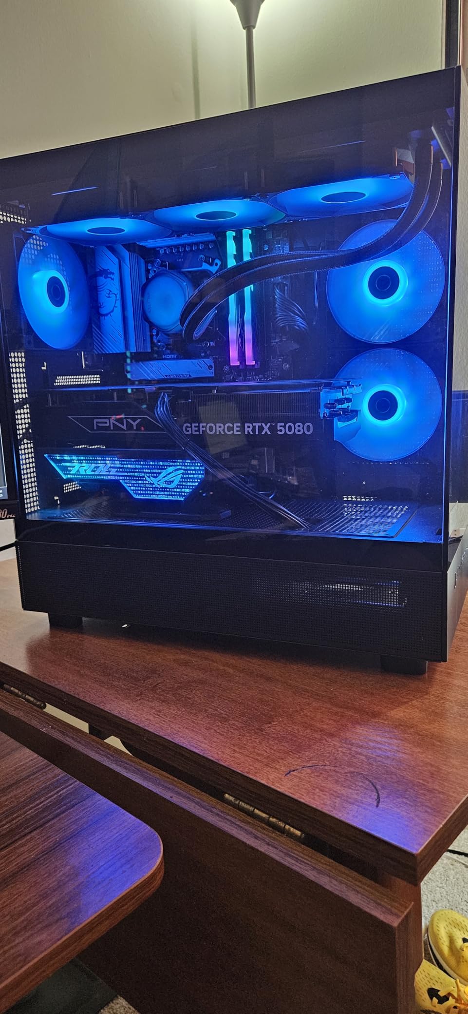 Skytech Azure 3 Gaming PC Desktop, Ryzen 7 9800X3D 4.7 GHz (5.2 GHz Turbo), NVIDIA RTX 5080 16GB, X670 Board, 2TB NVMe SSD, 32GB DDR5 RAM 6000 RGB, 850W Gold ATX 3 PSU, 360mm ARGB AIO, Wi-Fi, Win 11 customer photo 2