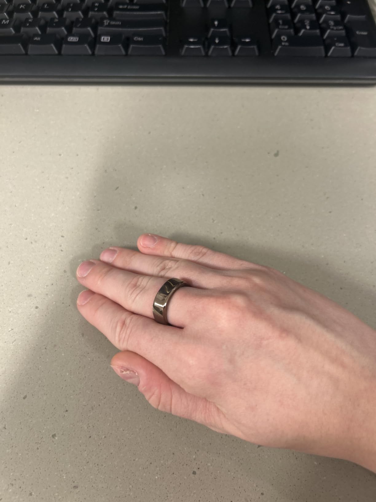 RingConn Gen 2 Air Ultra-Thin Smart Ring(Size 8, Galaxy Sliver) customer photo 1