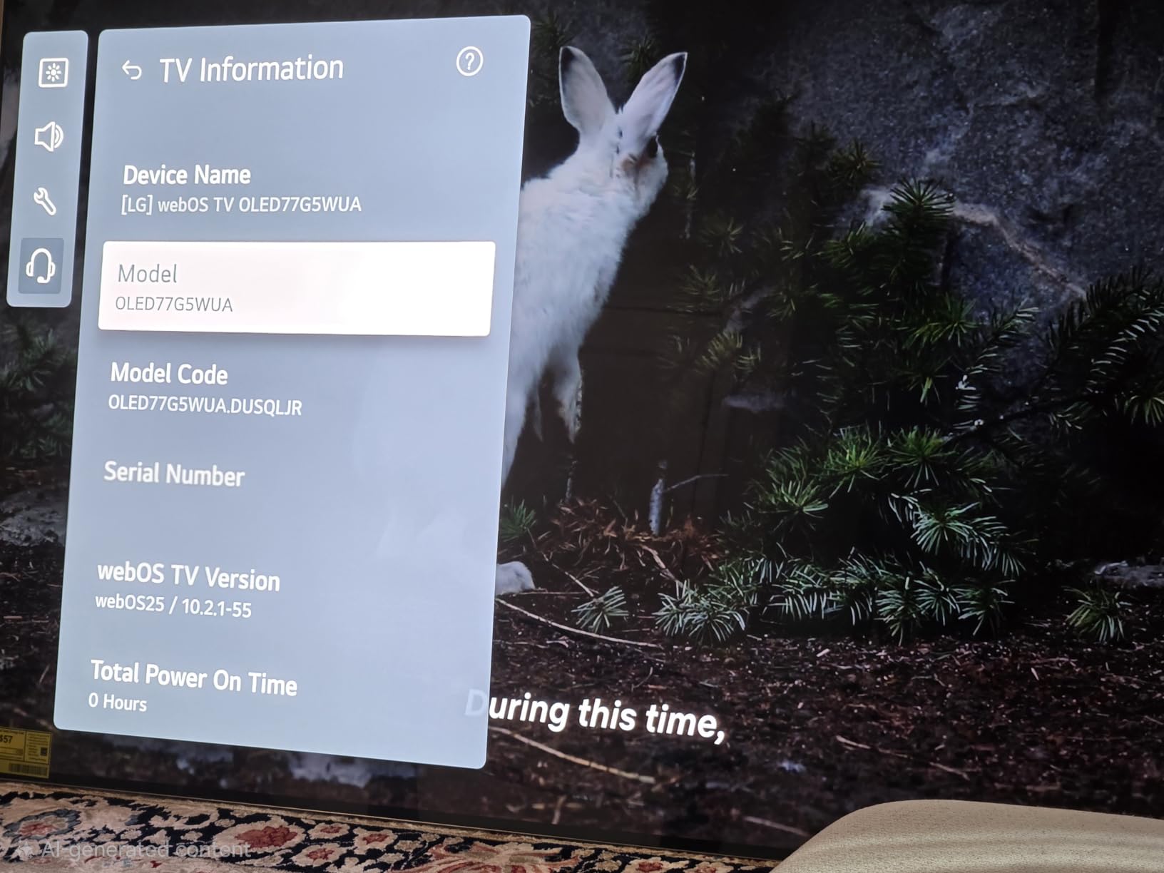 LG 55-Inch OLED evo AI 4K G5 Series Smart TV (OLED55G5WUA, 2025) customer photo 1