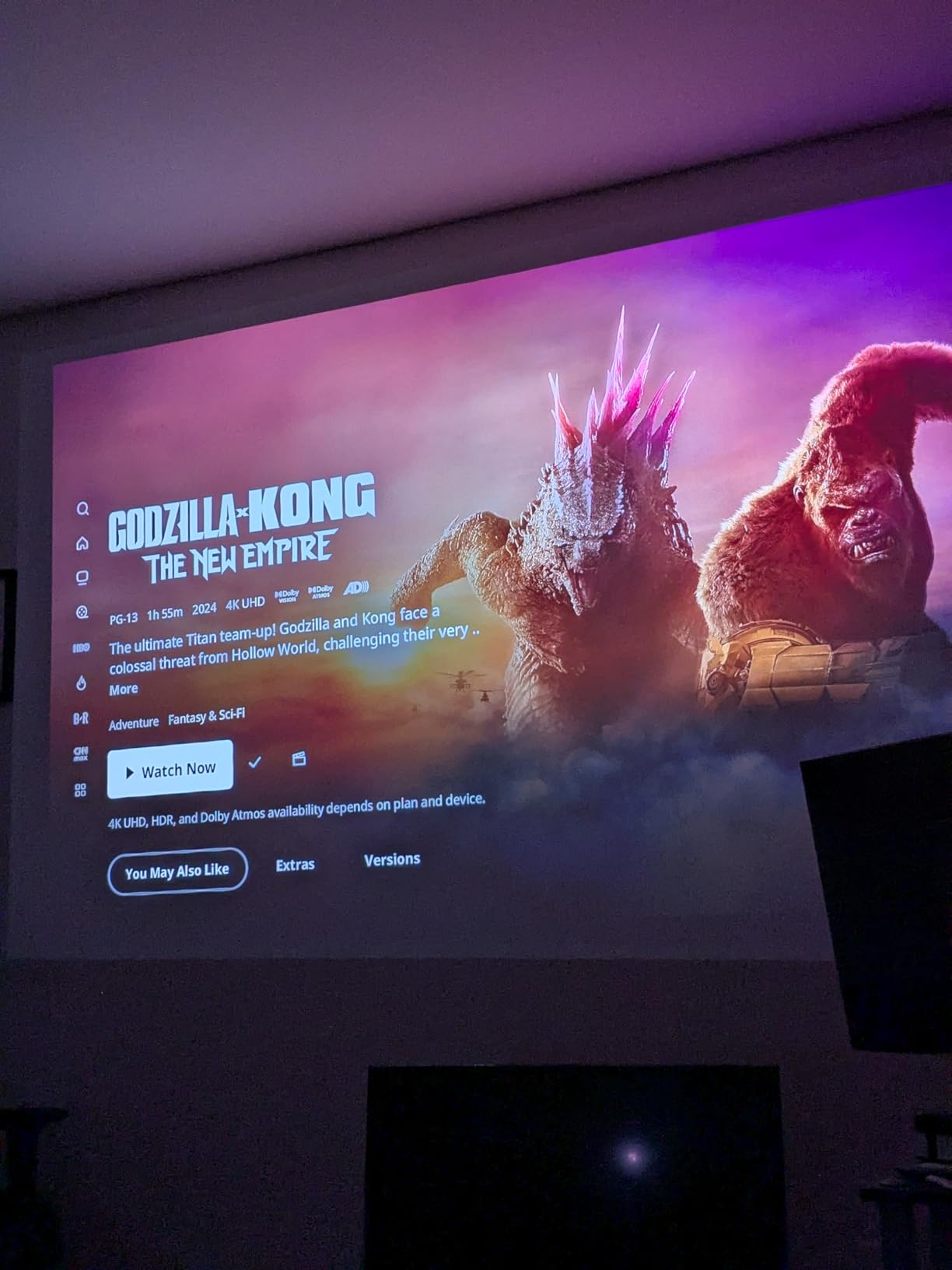 NexiGo Aurora Pro MKII, 4K Tri-Color Laser UST Projector, 30000:1 Contrast Ratio, Dynamic Iris & Laser Dimming, 0.21:1 Throw Ratio, Dolby Vision & Atmos, HDR10+, 3D, 4.2ms ~ 8ms Low Latency customer photo 2