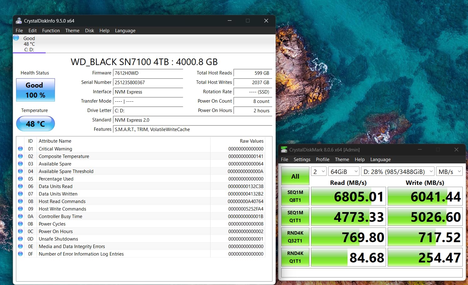 WD_Black SN7100 4TB NVMe SSD - Gen4 PCIe, M.2 2280, Up to 7,000 MB/s Read Speed, Up to 6,700 MB/s Write Speed, Next Gen TLC 3D NAND, for Laptops, Handheld Gaming Devices - WDS400T4X0E customer photo 1