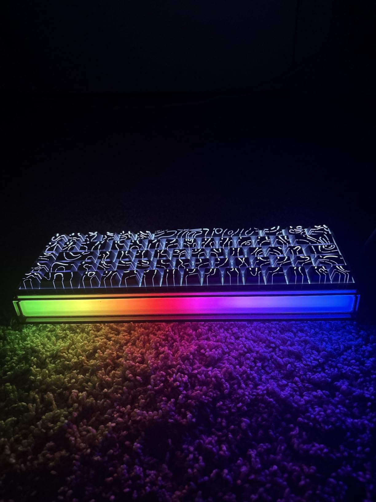 AULA Hero 68 HE 60% Gaming Keyboard Wired, Hall Effect Magnetic Switch Keyboard with Adjustable Actuation, Fast Trigger Mode, 8K Hz Polling Rate, 0.125ms Latency,Side Printed PBT Keycaps, RGB Backlit customer photo 1