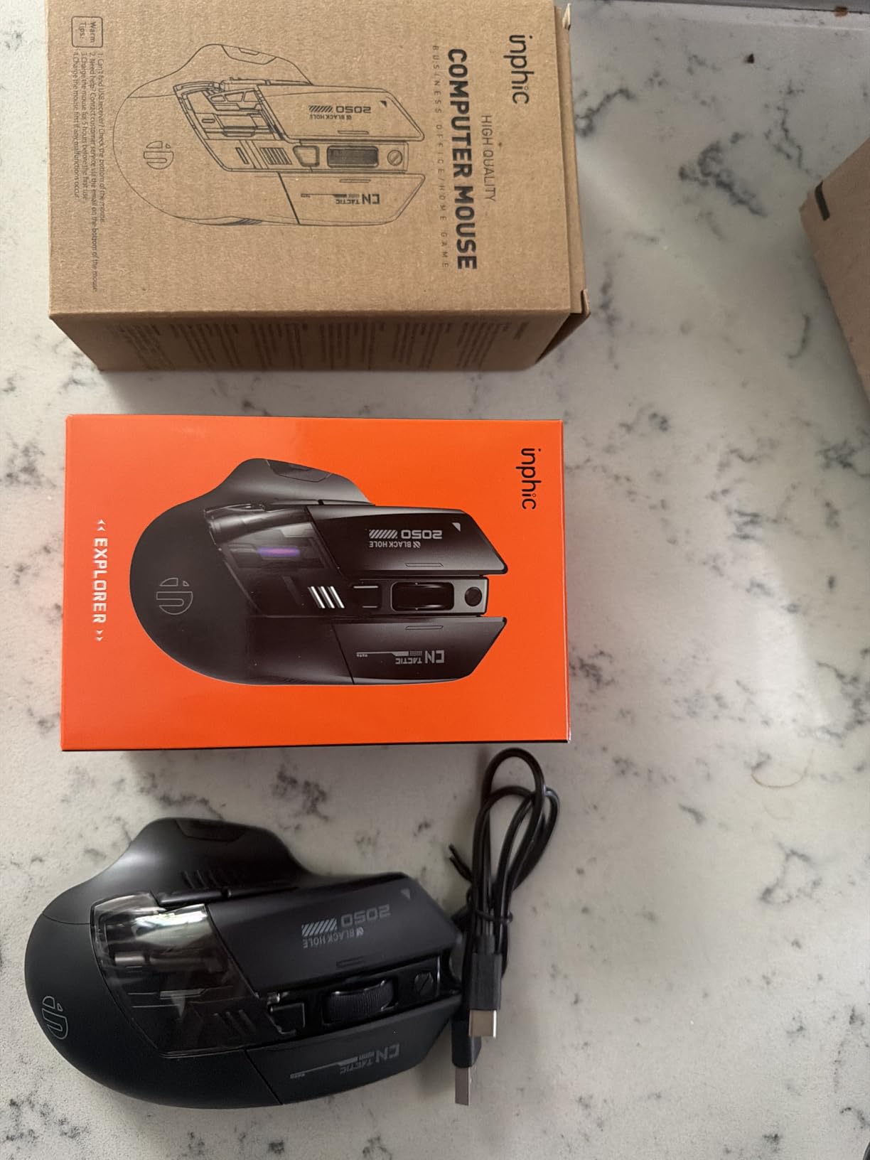 INPHIC A9 V2 Explorer Wireless Gaming Mouse, 12800 DPI Silent Mouse customer photo 2