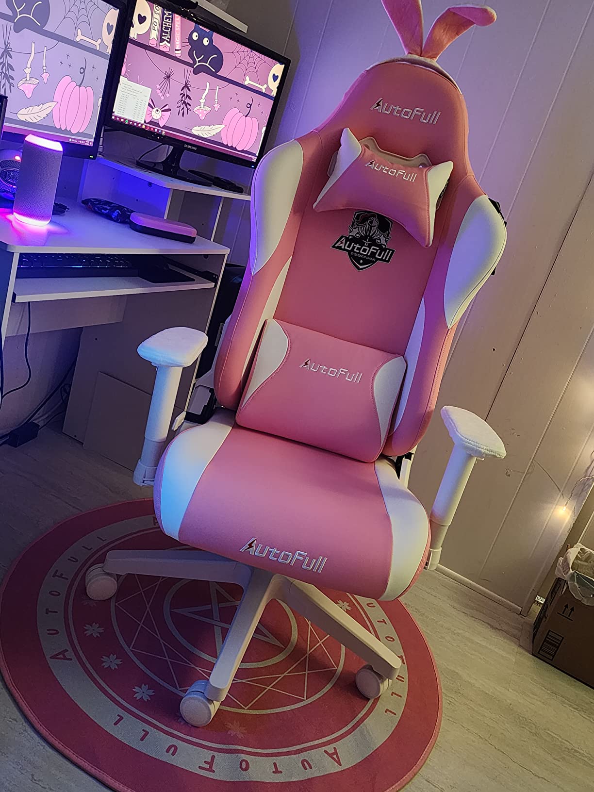 AutoFull G7 Gaming Chair - 3-Zone Lumbar, 22-Point Adjustment, Breathable Mesh, Custom Backplate, 720° Armrests, BIFMA Certified Ergonomic, 140° Recline, IGR Certified, Niko Endorsed - Black customer photo 1