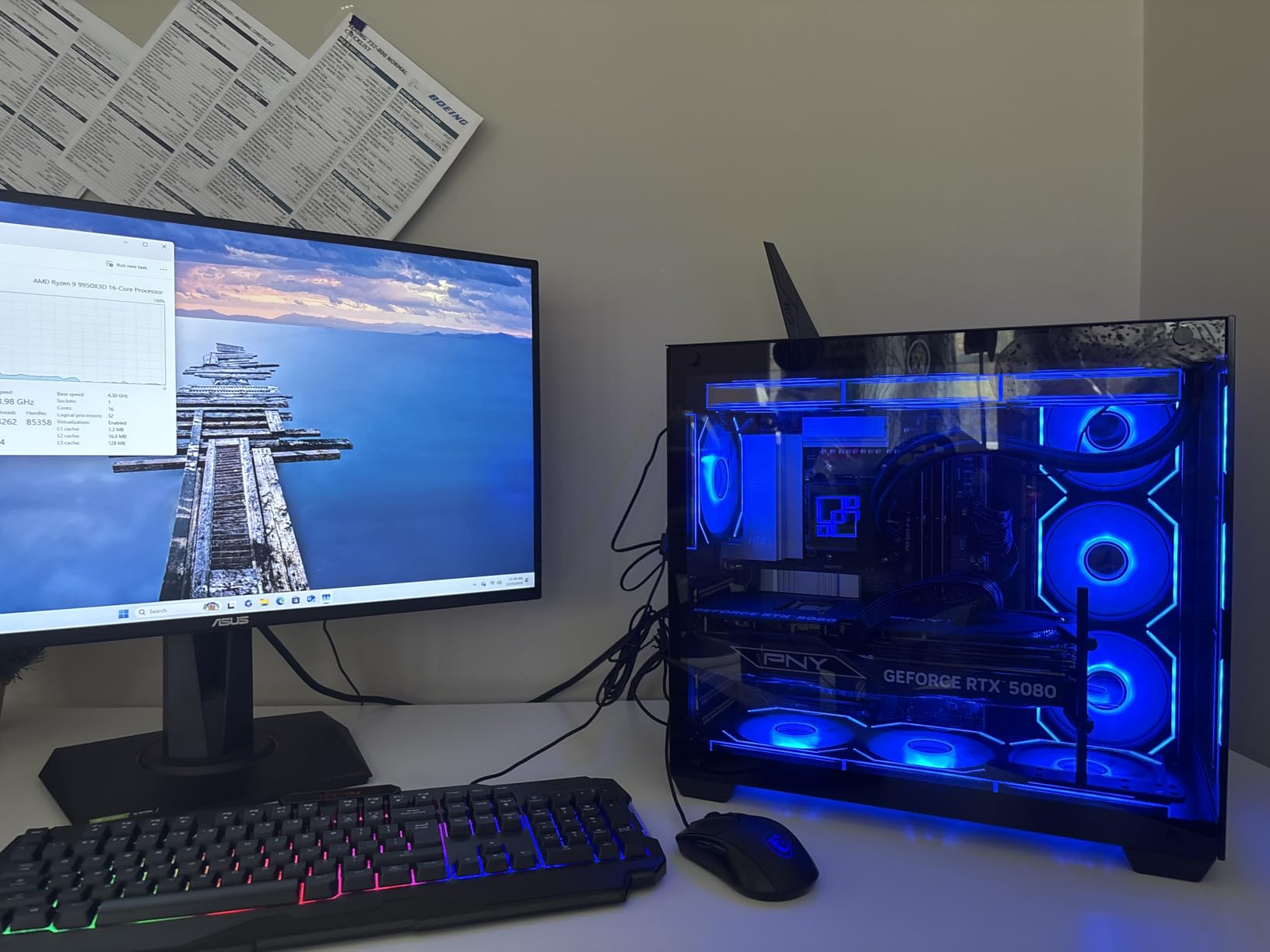 Panorama XL RTX 5080, 16-Core AMD Ryzen 9 5900XT Processor, 32GB DDR4 RAM, 2TB Gen4 NVMe SSD, Gaming Desktop PC w/Windows 11 Pro, 3-Year Warranty, Keyboard+Mouse, Internal Wi-Fi 6E customer photo 1