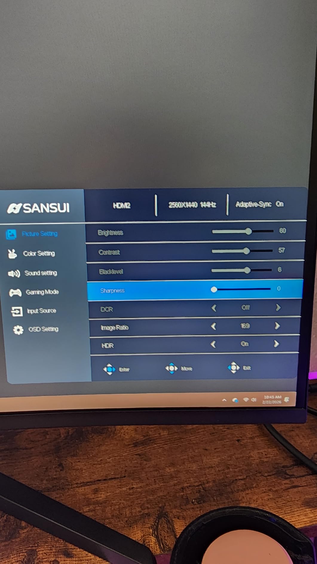 SANSUI 27 Inch Curved 240Hz Gaming Monitor FHD 1080P, 1500R Curve Computer Monitor, 130% sRGB, 4000:1 Contrast, HDR, FreeSync, MPRT 1Ms, Low Blue Light, HDMI DP Ports, Metal Stand, Cable Incl. customer photo 2