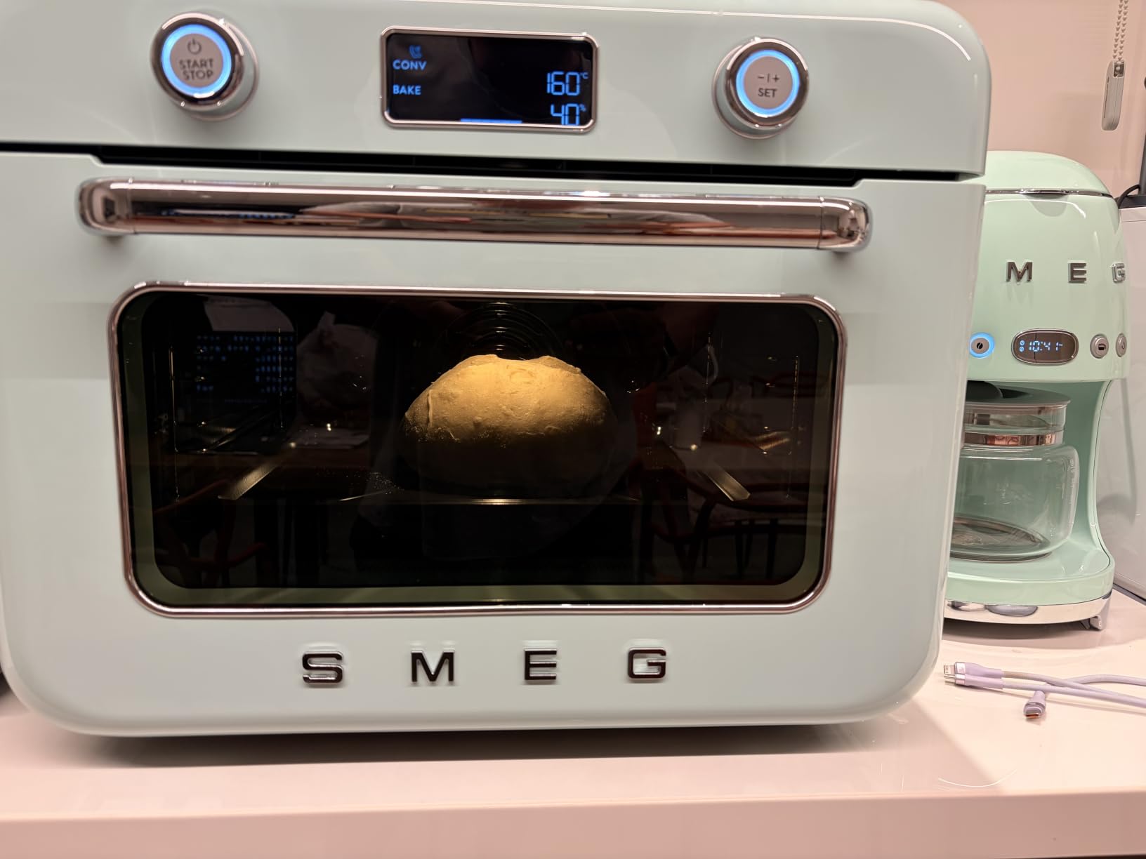 SMEG COF01Countertop Combi Oven - Multi-Function Grill, Air Fry, Steam, Bake, Convection, Defrost, and Warm, 10 Cooking Functions - Made In Italy (Black) customer photo 2