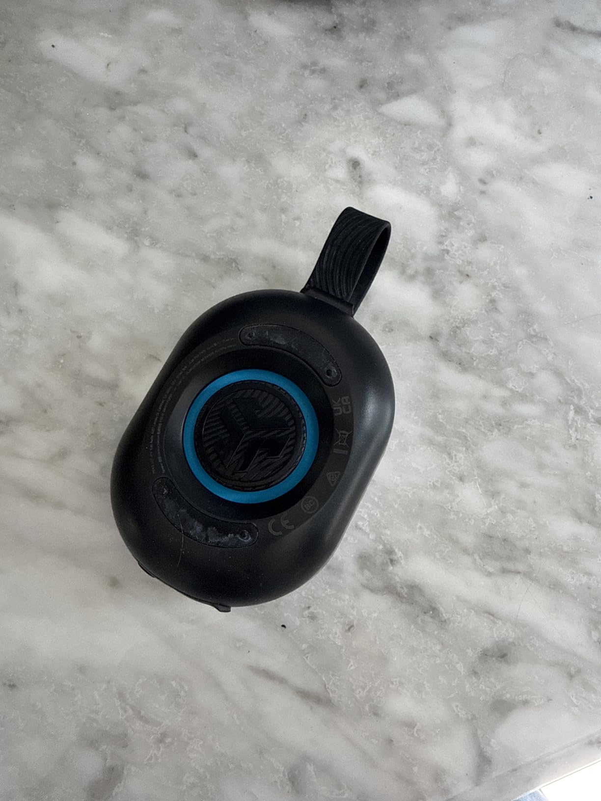 JLab, Pop Party, Portable Bluetooth Speaker, Waterproof, RGB LED Lighting, Navy customer photo 2