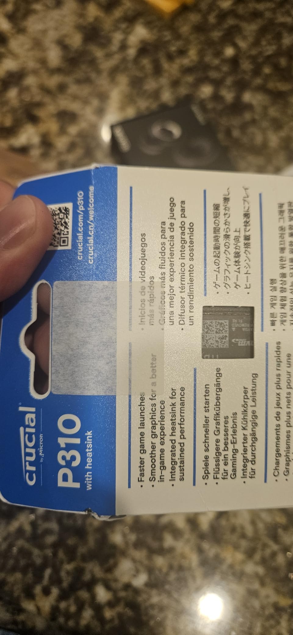 Crucial P310 2280 4TB PCIe Gen4 NVMe Gaming PS5 SSD with Heatsink, Up to 7,100MB/s, PlayStation5, Laptop & Desktop (PC) Compatible, Solid State Drive – CT4000P310SSD5-01 customer photo 1