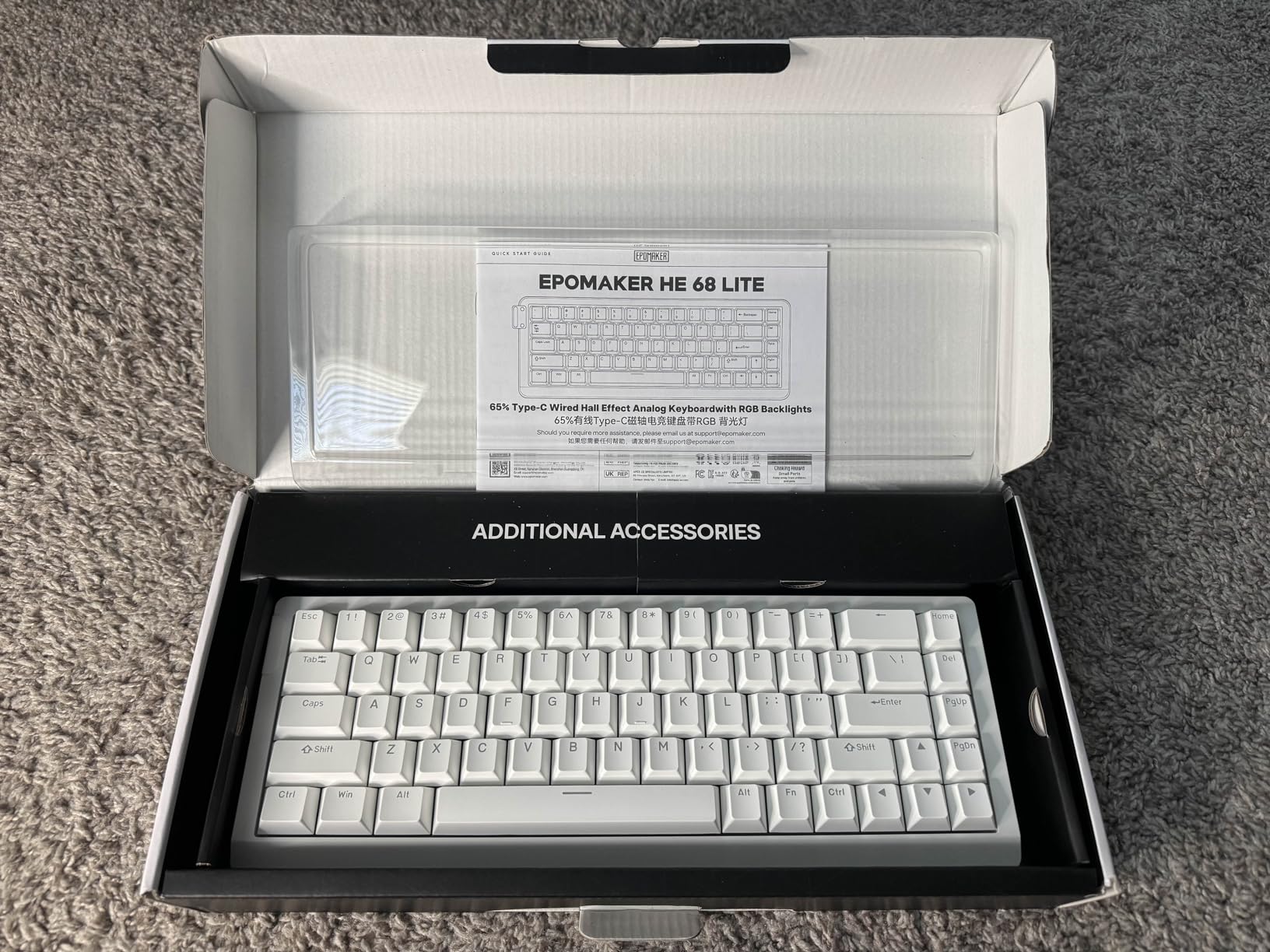 EPOMAKER HE68 Lite Hall Effect Gaming Keyboard, 8k Polling & 128K Scan Rate customer photo 2