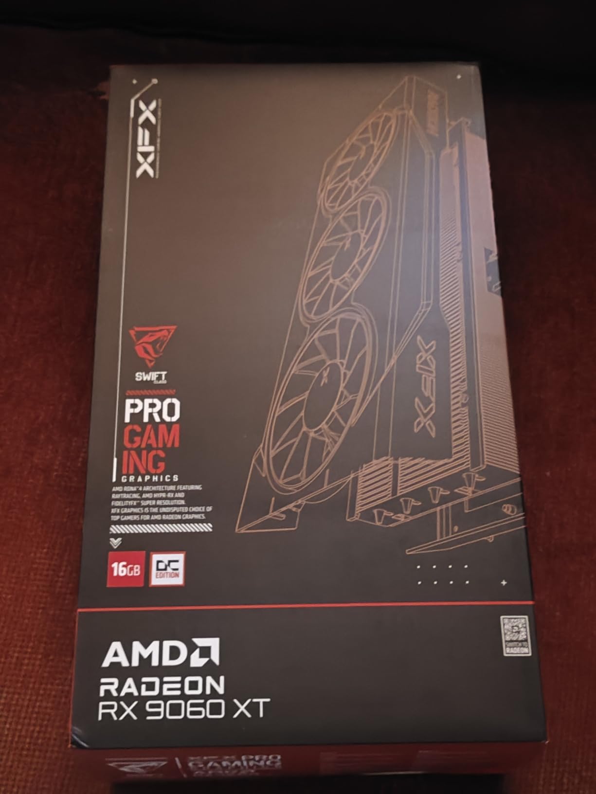 XFX Swift AMD Radeon RX 9060 XT OC Triple Fan Gaming Edition with 16GB GDDR6 HDMI 2xDP, RDNA 4 RX-96TS316BA, Graphics Card, Compatible with Desktop PCs customer photo 2