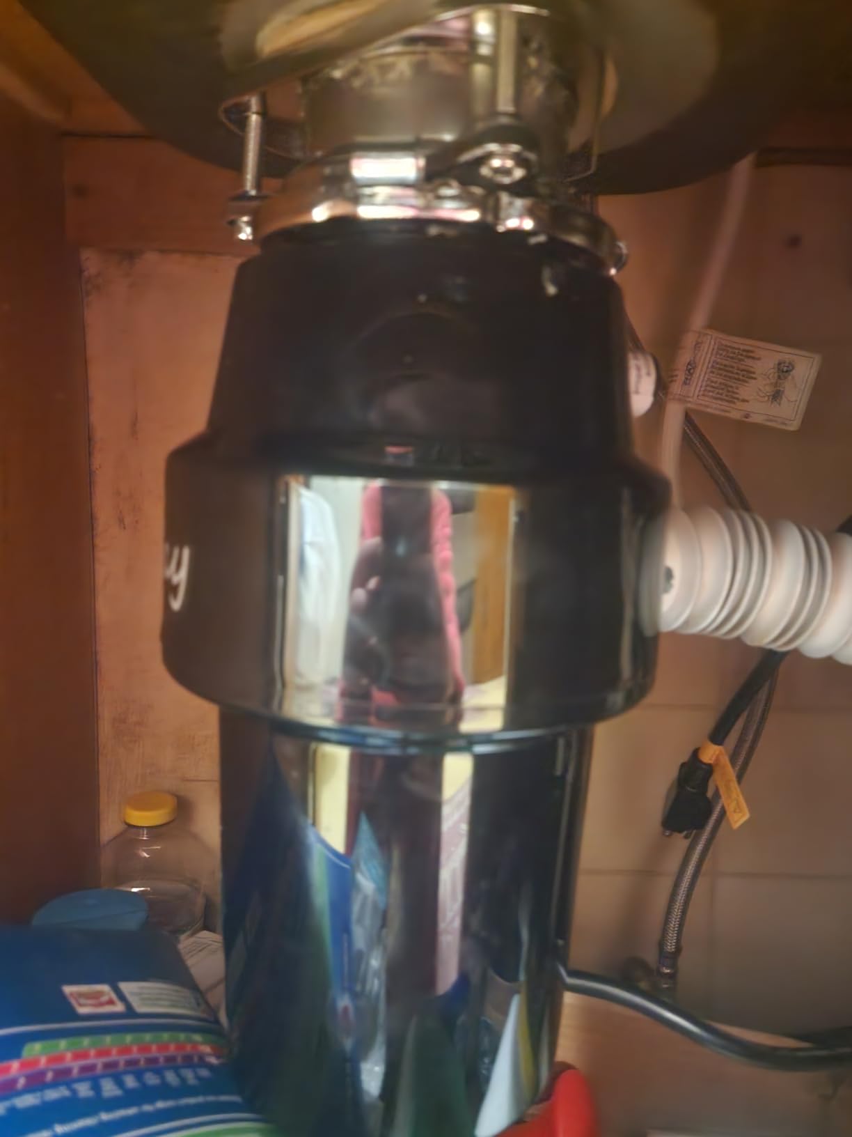 DC 1 HP Garbage Disposal Quiet 60dB with Power Cord, Continuous Feed customer photo 2