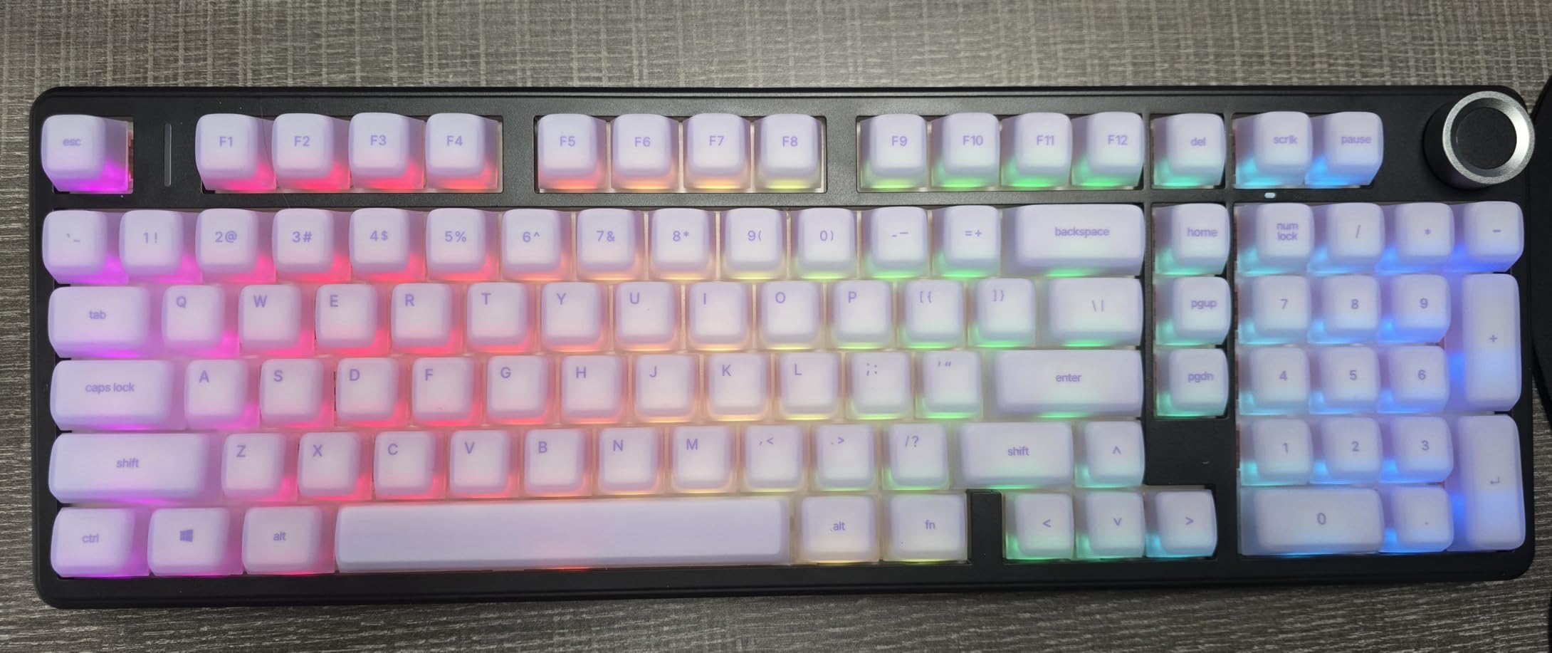 AULA F99 Pro Wireless Mechanical Keyboard-Silent Version,BT5.0/2.4GHz/USB-C Hot Swappable Custom Keyboard,Gasket Structure,Pre-lubed Linear Switches RGB Backlit Computer Gaming Keyboards,Black customer photo 1