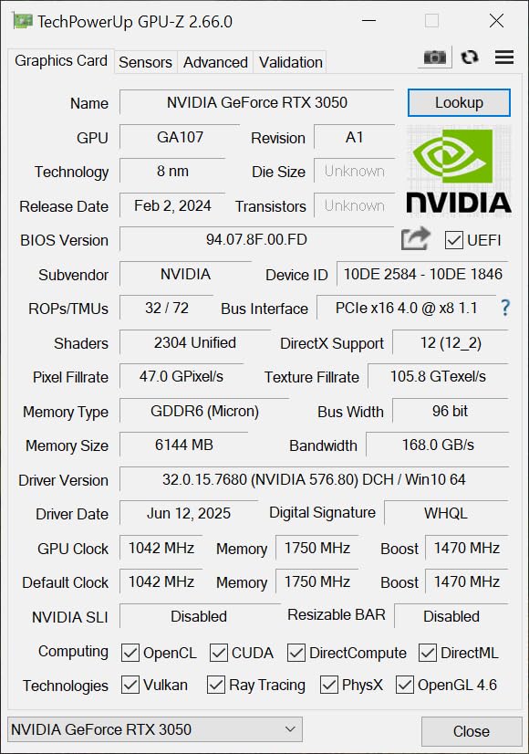 maxsun GeForce RTX 3050 6GB Graphics Cards GDDR6 Video Graphics Card GPU for Gaming PC Mini Small Form Factor SSF Slim Low Profile Design PCI Express 4.0, HDMI 2.1, DisplayPort 1.4a customer photo 2