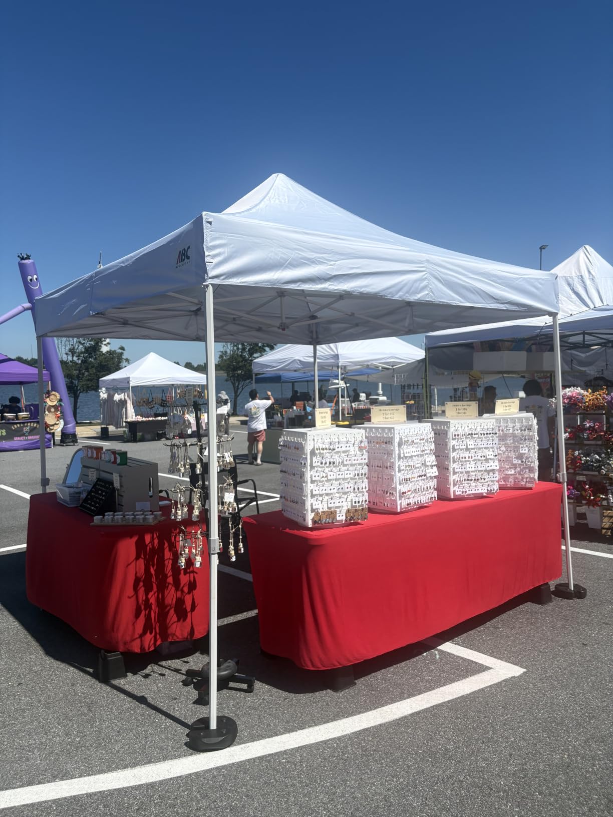 ABCCANOPY 10x20 Pop Up Canopy Tent, Heavy Duty Weather Protection, White customer photo 2