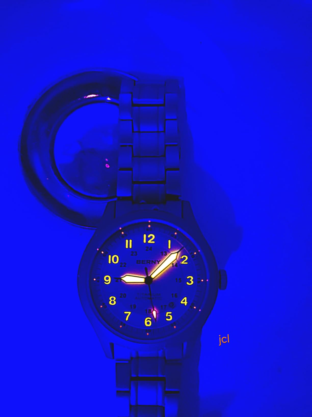BERNY Mens Full Titanium Automatic Watch,10ATM Waterproof Military Field customer photo 2