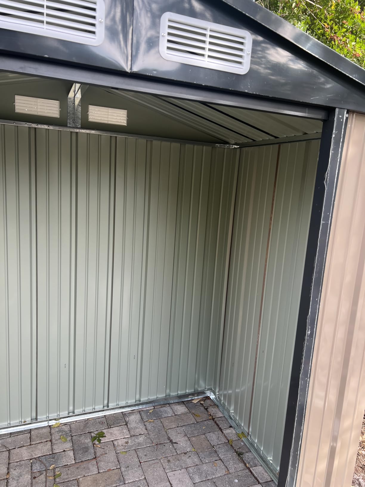 Aoxun 6x4 FT Outdoor Storage Shed, Brown customer photo 1