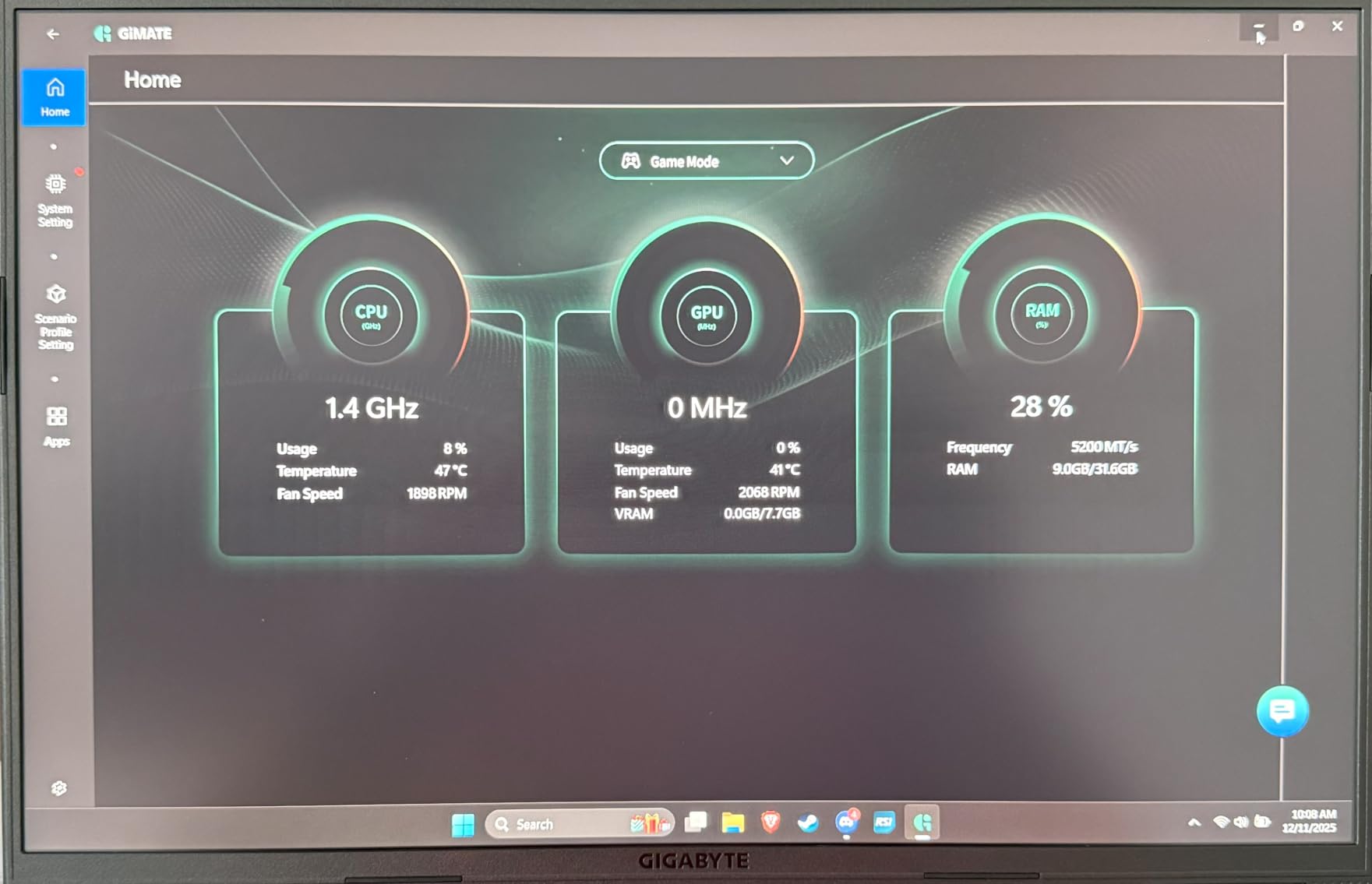 GIGABYTE Gaming A16 - Intel i7-13620H GeForce RTX 5070 16