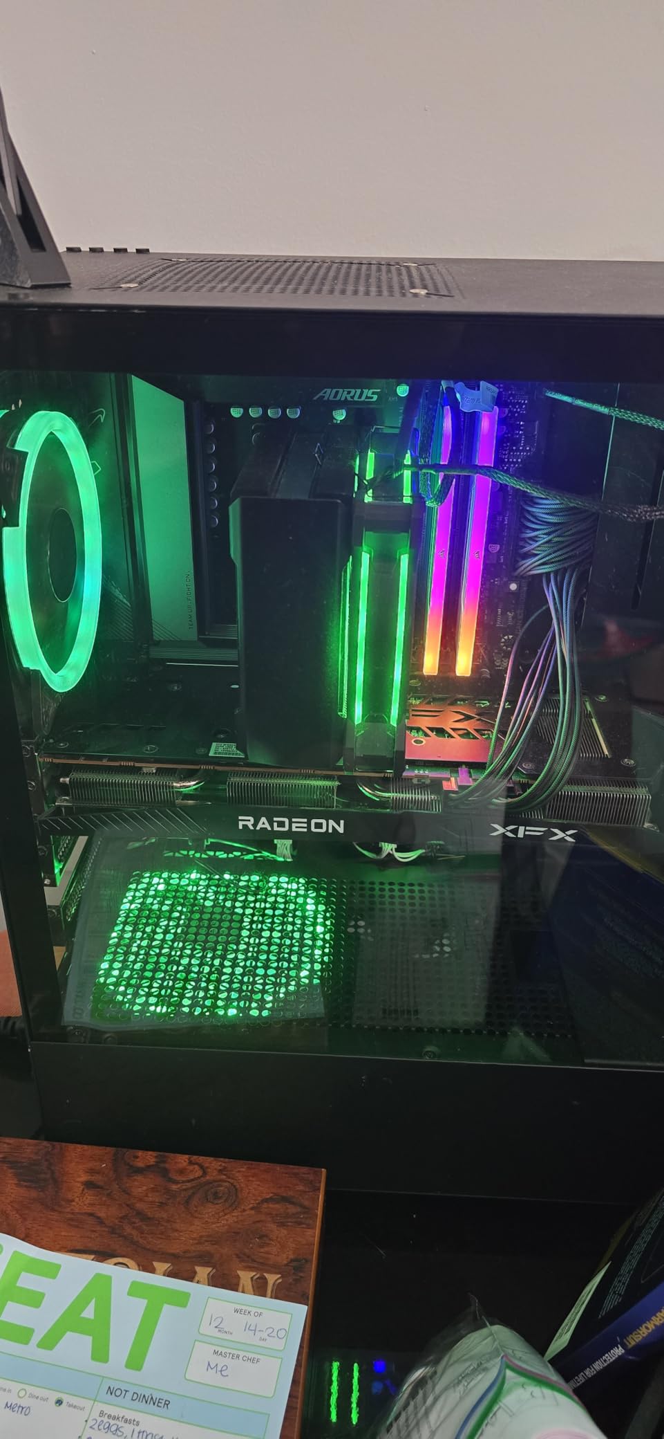1000W Fully Modular Power Supply, 80+ Gold PSU, ATX 3.1 & PCIe 5.1 Ready, Native Dual-Color 12V-2x6 Cable, RGB Low-Noise Smart Fan, 105°C-Rated Capacitors, Black customer photo 1