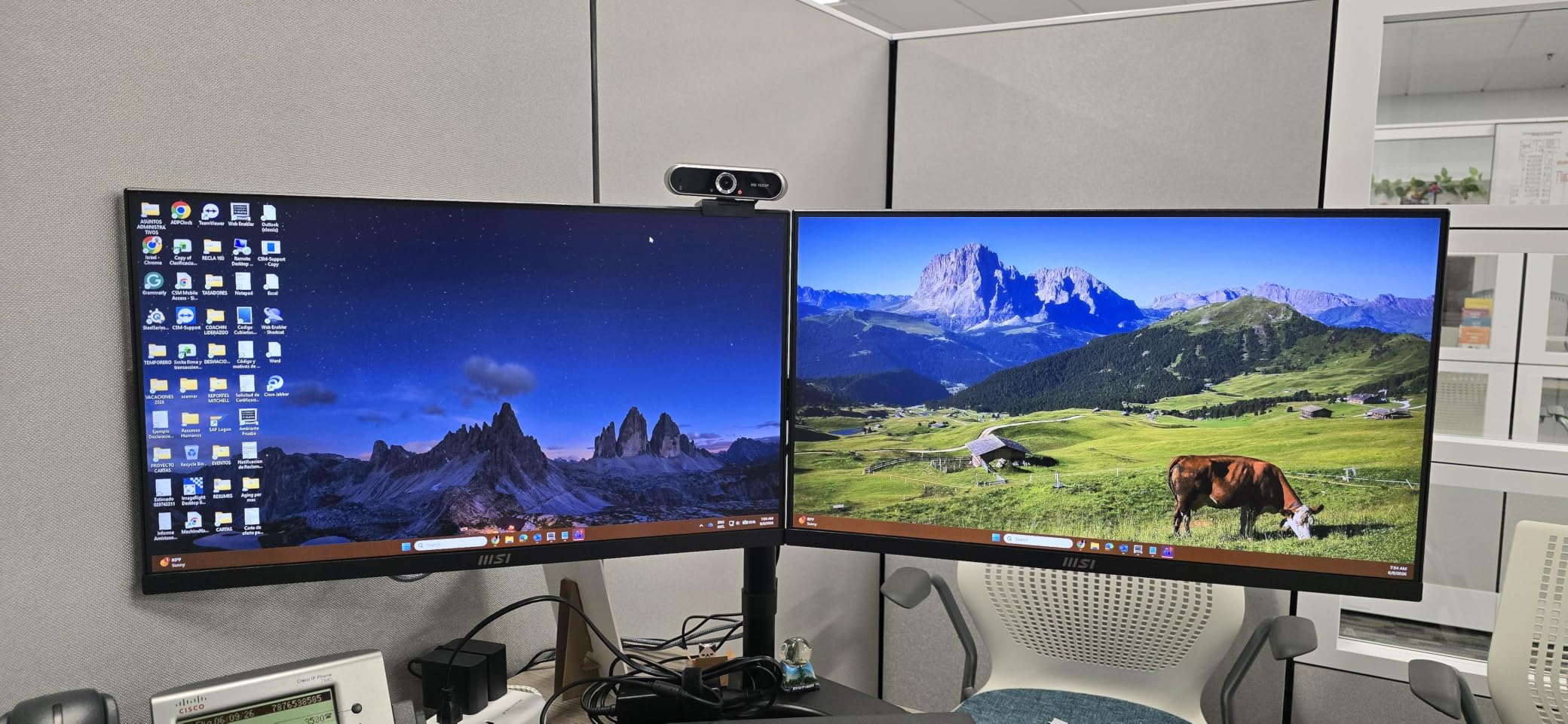 msi PRO MP243L E14 24-inch IPS 1920 x 1080 (FHD) Gaming Office Monitor, 144Hz, Free-Synch, HDR Ready, HDMI, VGA Port,VESA Mountable, Tilt, 4-Side Slim Bezel,1ms, Black customer photo 1