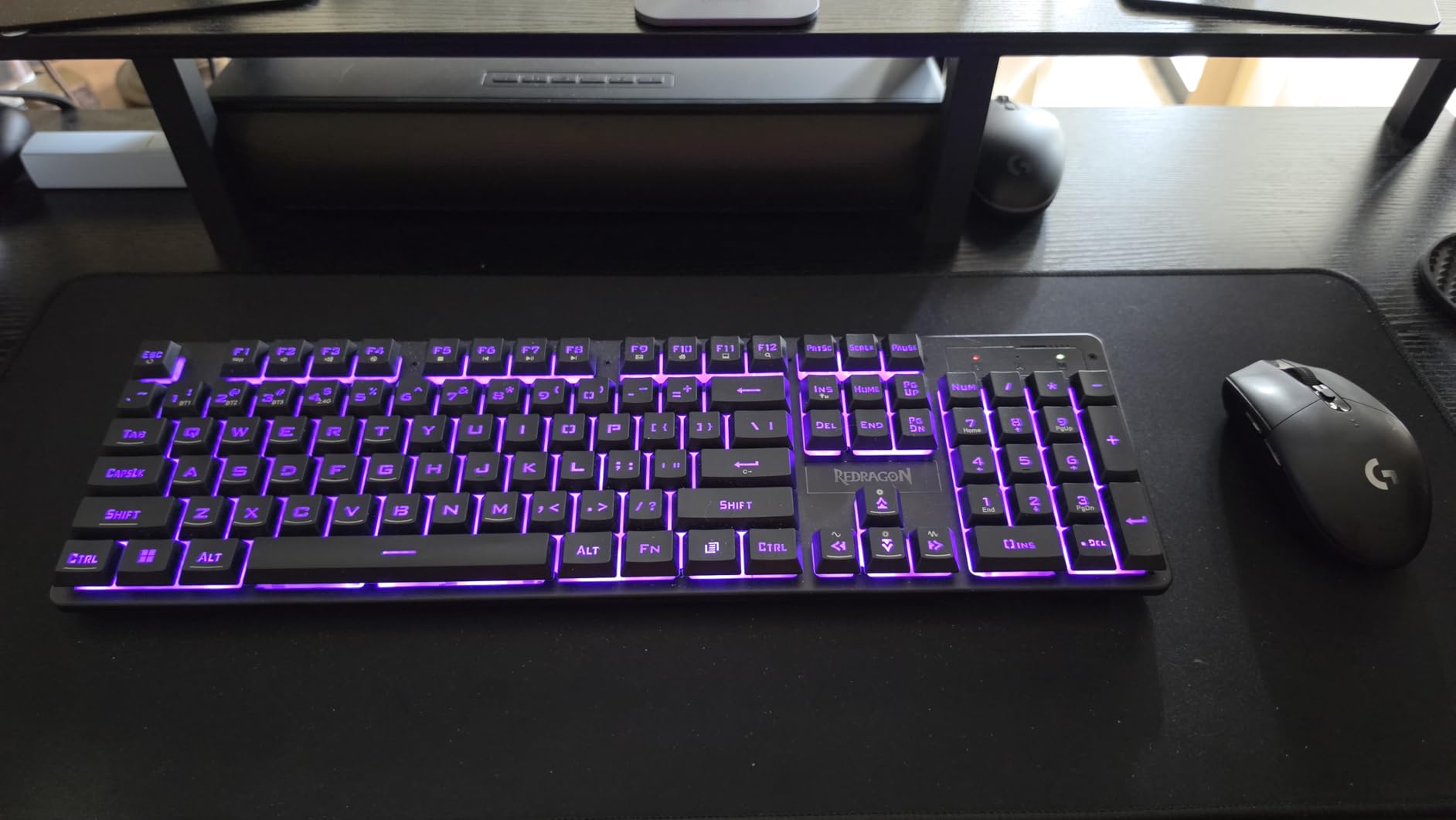 Redragon K521KS Wireless Gaming Keyboard, Tri-Mode BT/2.4G/USB-C RGB Mechanical Feeling Keyboard with Multimedia Keys, 4000mAh Battery, Anti-Ghosting, Compatible with PC - Upgrade customer photo 2
