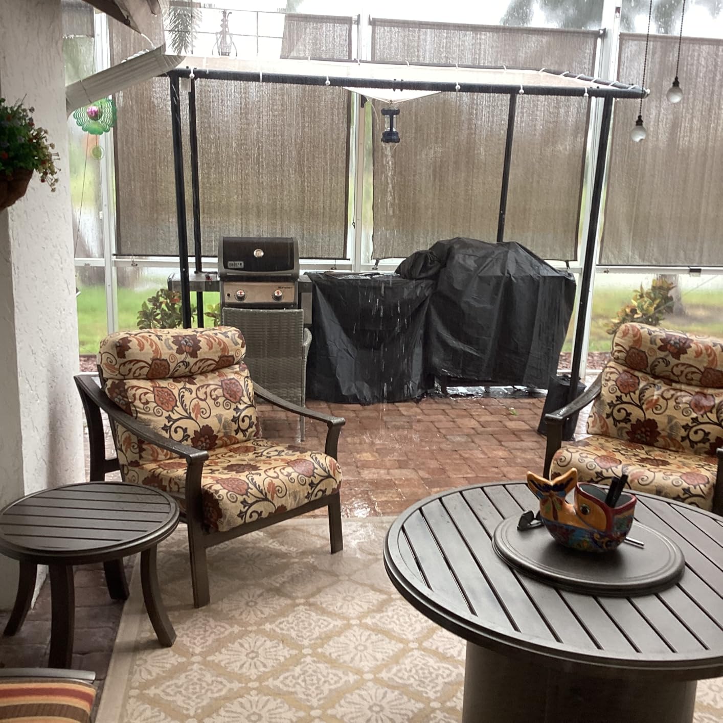 Aoxun 10x6 Lean-to Gazebo,Sloped Roof Pergola Porch Canopy Awning for Patio customer photo 2