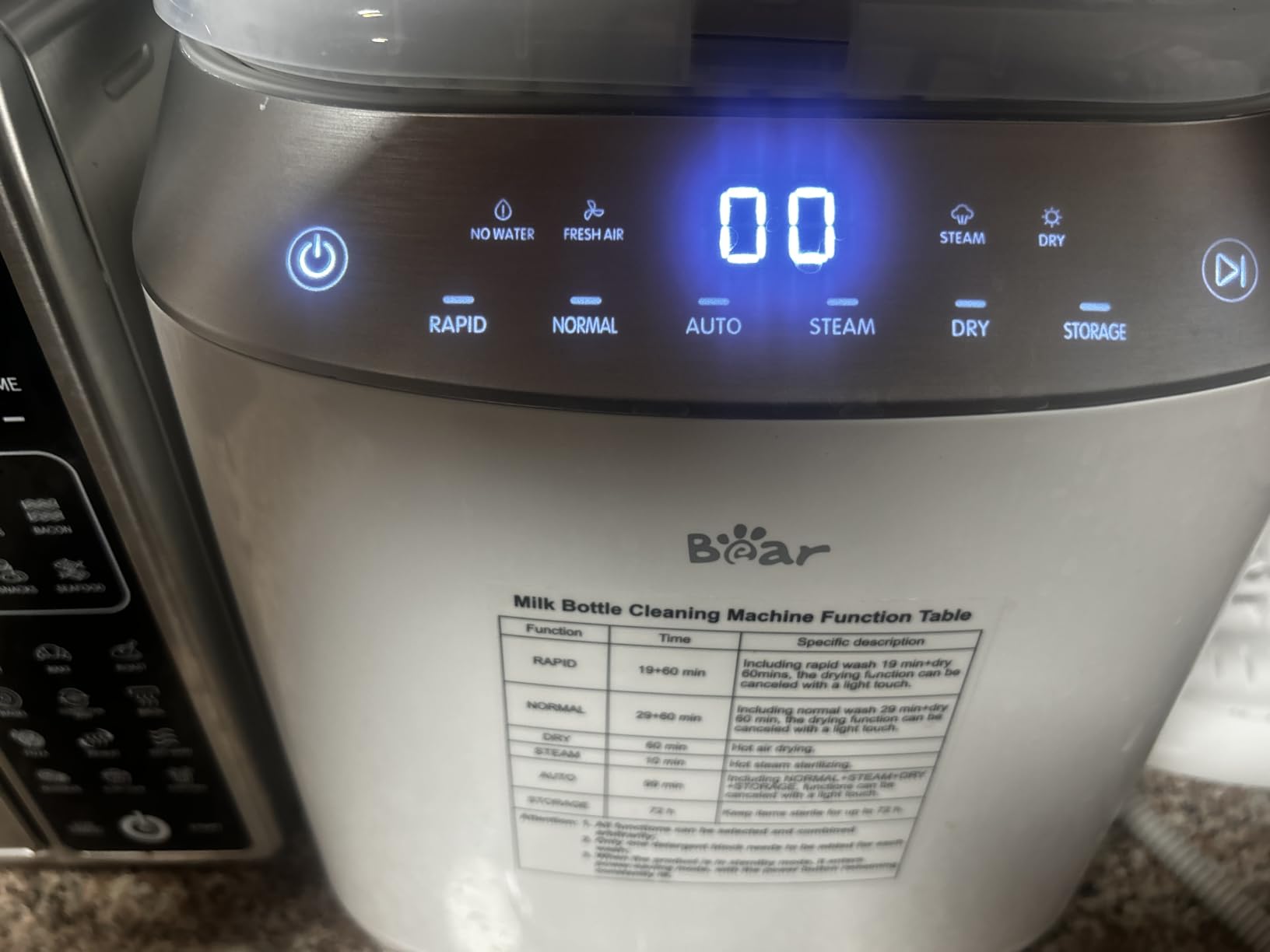 Bear Baby Bottle Washer Sterilizer Dryer All-in-One, 90 Detergent Tablets customer photo 1