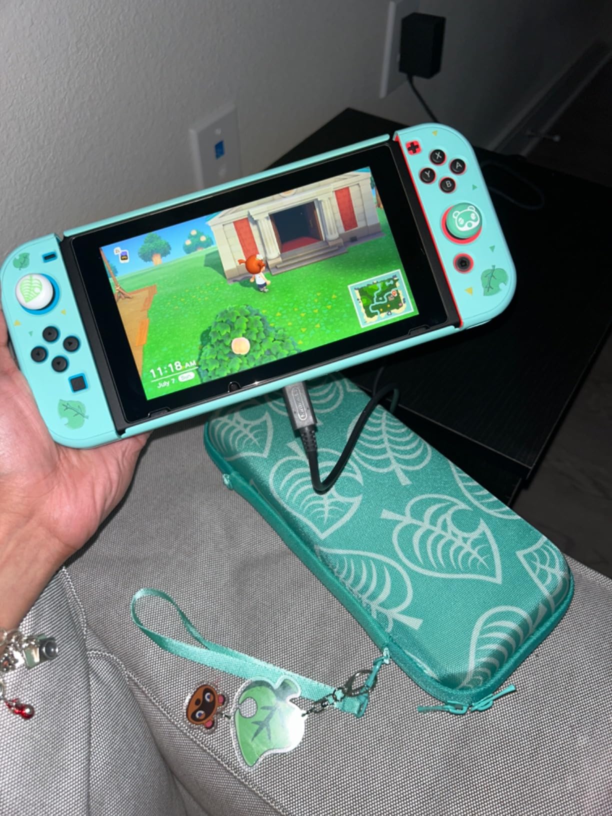 YOOWA Accessories Bundle for Nintendo Switch 2 2025 - Accessory kit NS 2 Animal Set Crossing with Carrying Case Protective Cover Screen Protector Game Card Holder Play Stand Thumb Grips customer photo 1