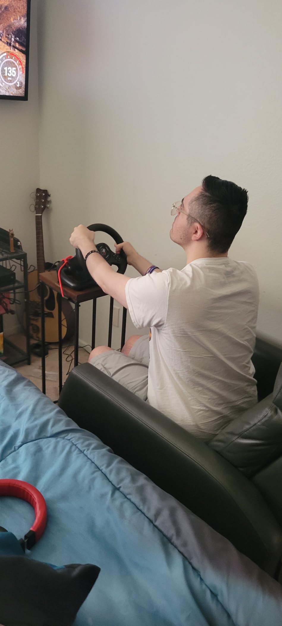 SUBSONIC Racing GT5 RGB Gaming Steering Wheel PS5 & PC – 270° Pedals customer photo 1