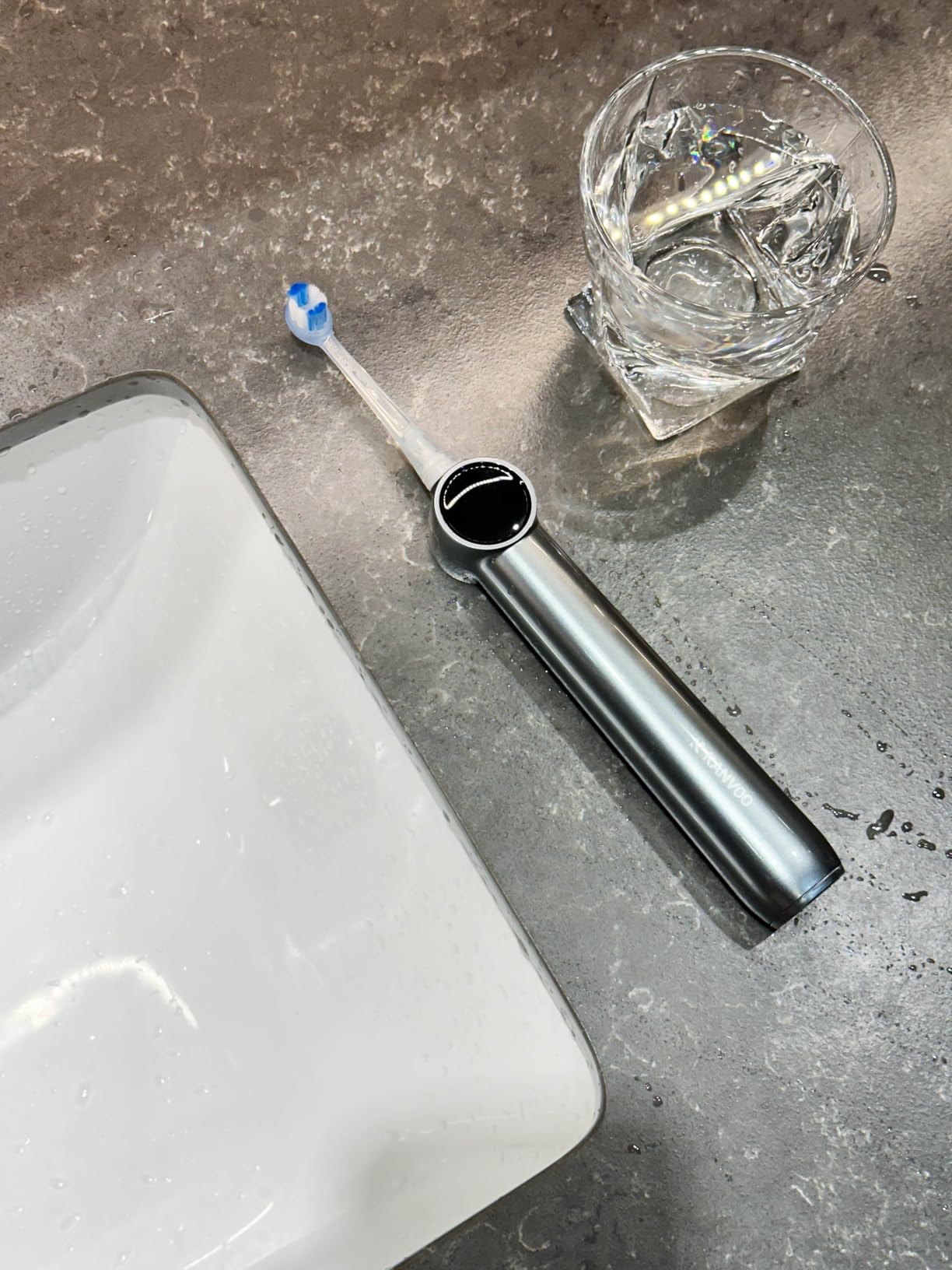AirJet X5 Electric Toothbrush, Dentist Recommended, Tartar Removal, Gray customer photo 2