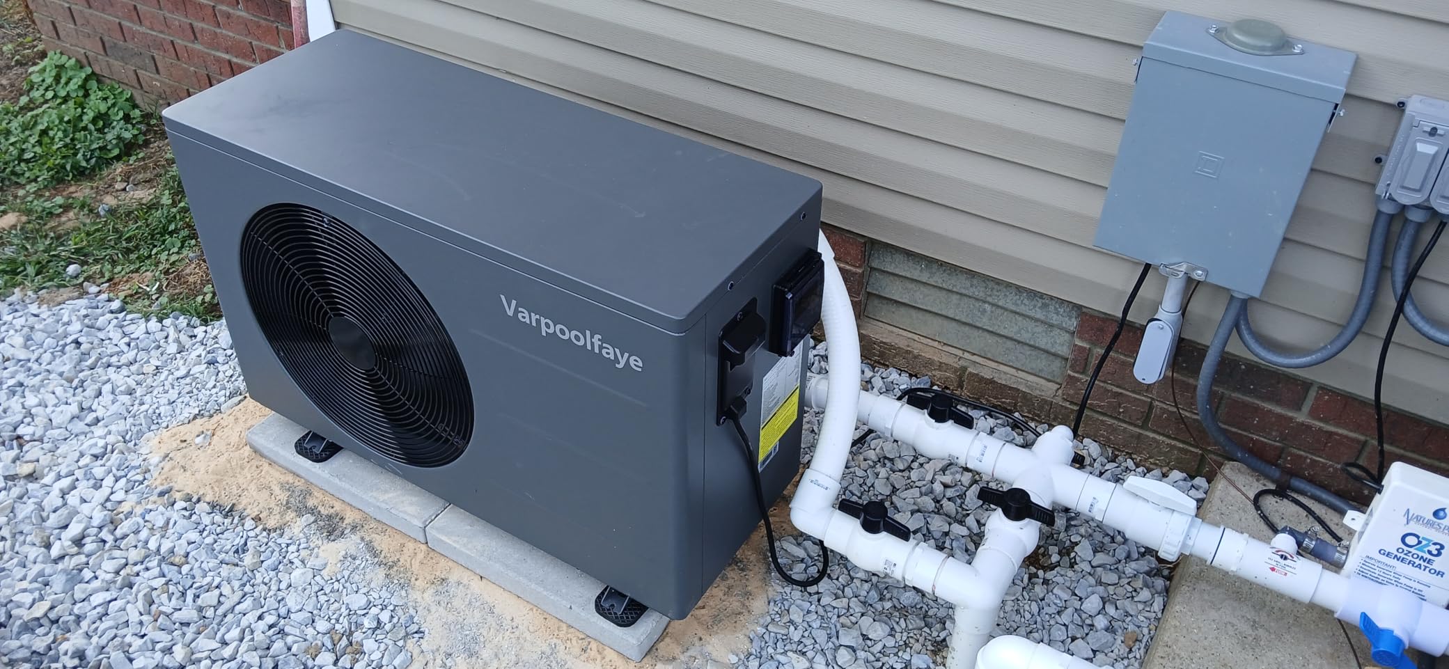65,000 BTU Inverter Pool Heat Pump for Inground Pools 220V customer photo 2