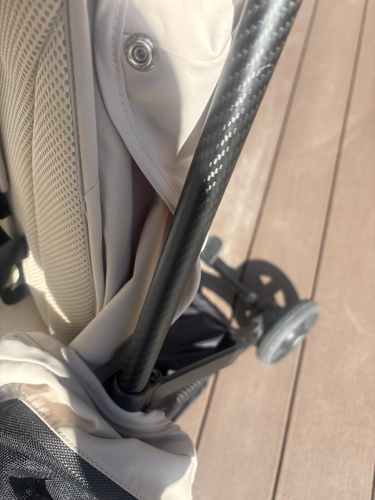 Mompush Nexis Carbon Fiber Lightweight Travel Stroller, Carry-On, Forest customer photo 2