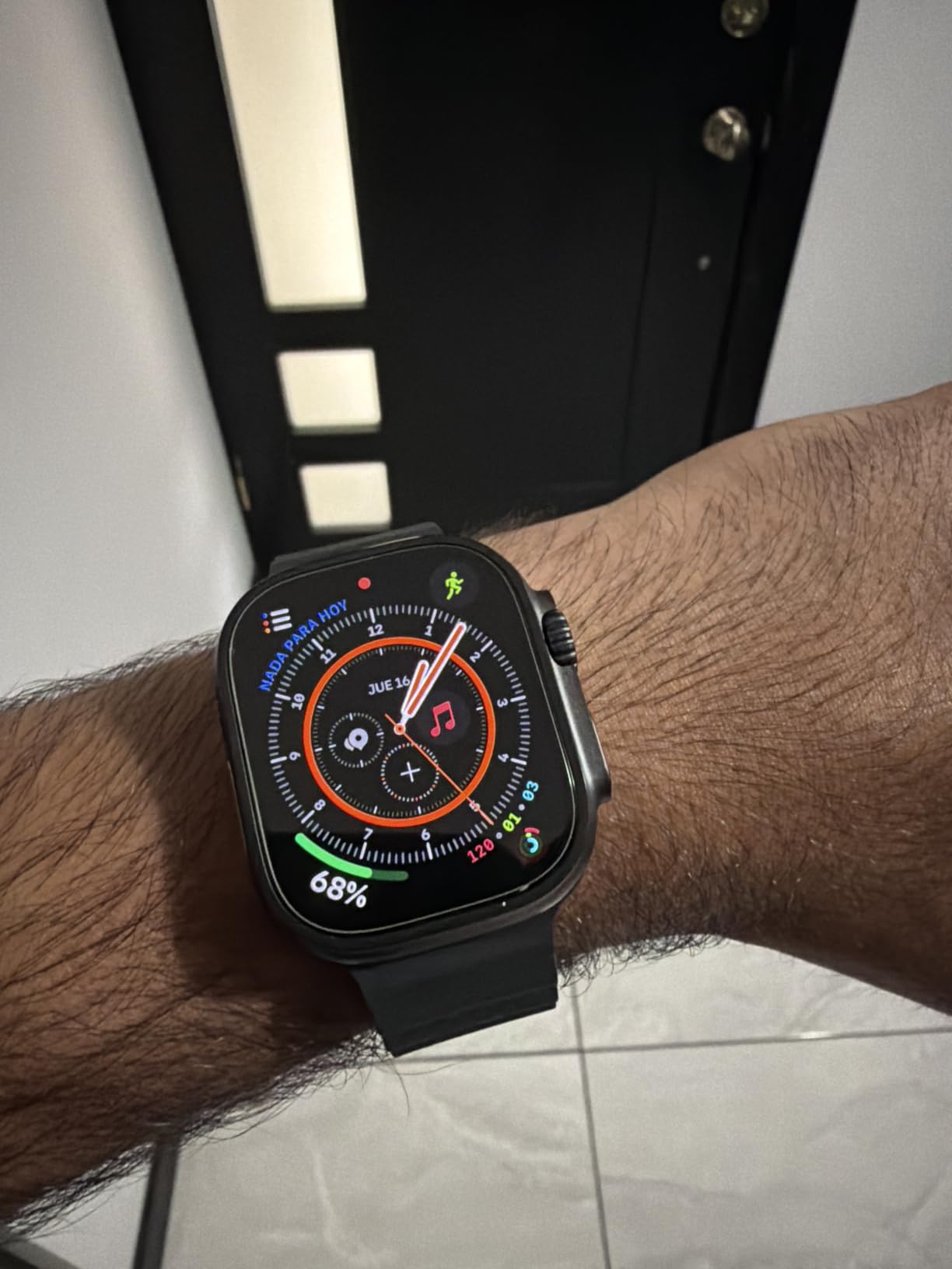 Apple Watch Ultra 3 [GPS + Cellular 49mm] Running & Multisport Smartwatch w/Rugged Titanium Case w/Black Titanium Milanese Loop - L. Satellite Communications, Advanced Health & Fitness Tracking customer photo 2