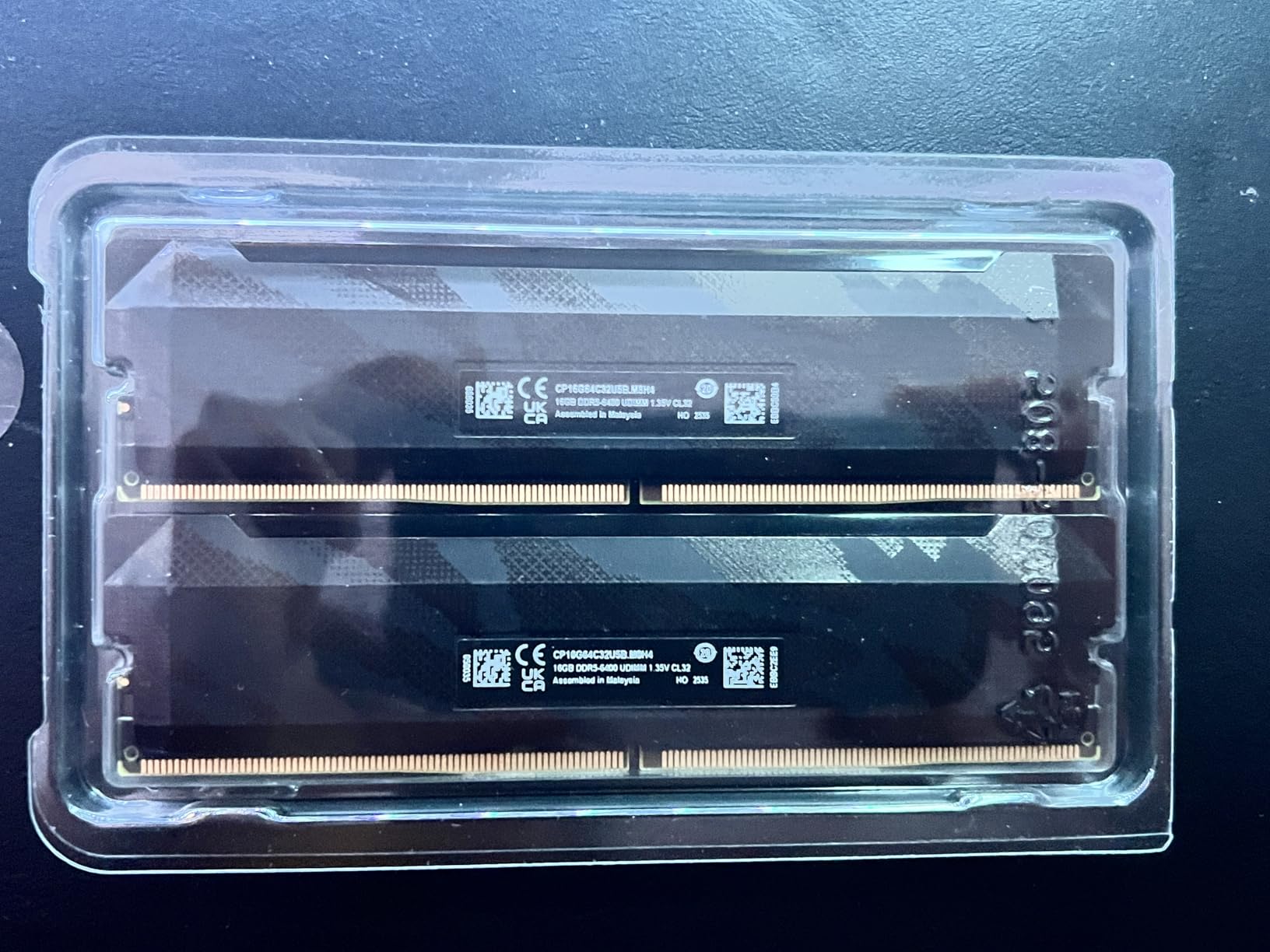 Crucial Pro DDR5 RAM 32GB Kit (2x16GB), 6400MHz CL32, Overclocking Desktop Gaming Memory, Intel XMP 3.0 & AMD Expo Compatible, Black - CP2K16G64C32U5B customer photo 1