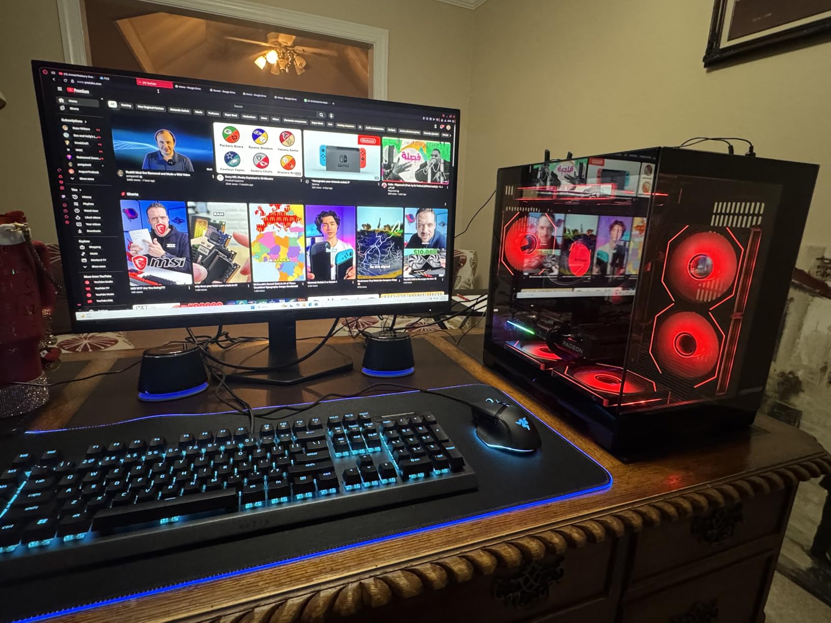 White Prebuilt Gaming PC Desktop, AMD Ryzen 5 9600X 6-Core, AMD Radeon RX 9060 XT 16GB, 32GB DDR5 RAM, 1TB NVMe SSD, 650W PSU, RGB Fans, WiFi & Bluetooth, Windows 11 customer photo 1
