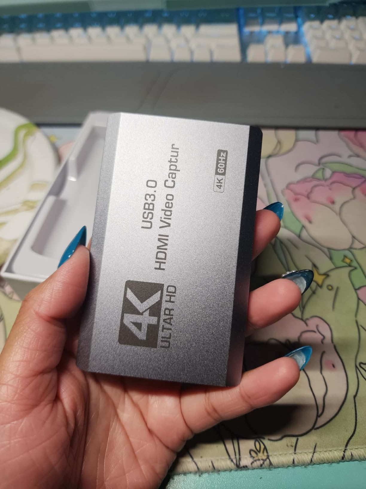 XIIXMASK USB 3.0 HDMI Capture Card, 4K60FPS Capture with Pass-Through customer photo 2