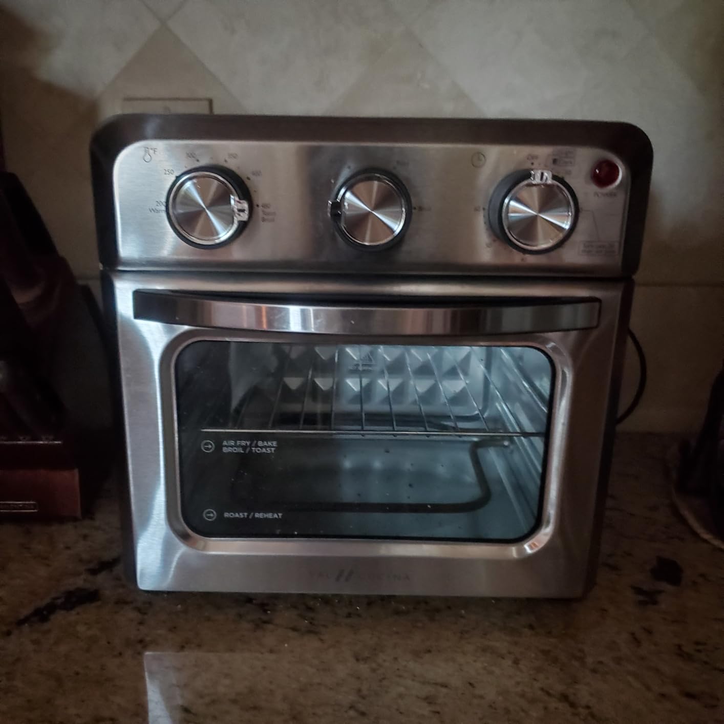 VAL CUCINA 12.7 QT Compact Air Fryer Toaster Oven Combo, 2-Rack, 6-in-1 customer photo 2