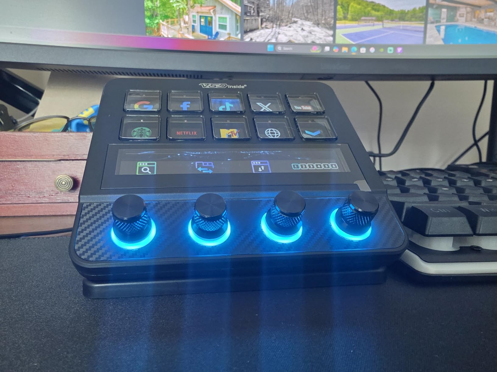 Macro Pad, Streaming Deck Stream Controller Soundboard Keypad, Programmable Keys USB Shortcut Keyboard for Gamer Streamer, Audio Mixer for OBS, YouTube, Office Desk Setup, PC, Mac customer photo 2
