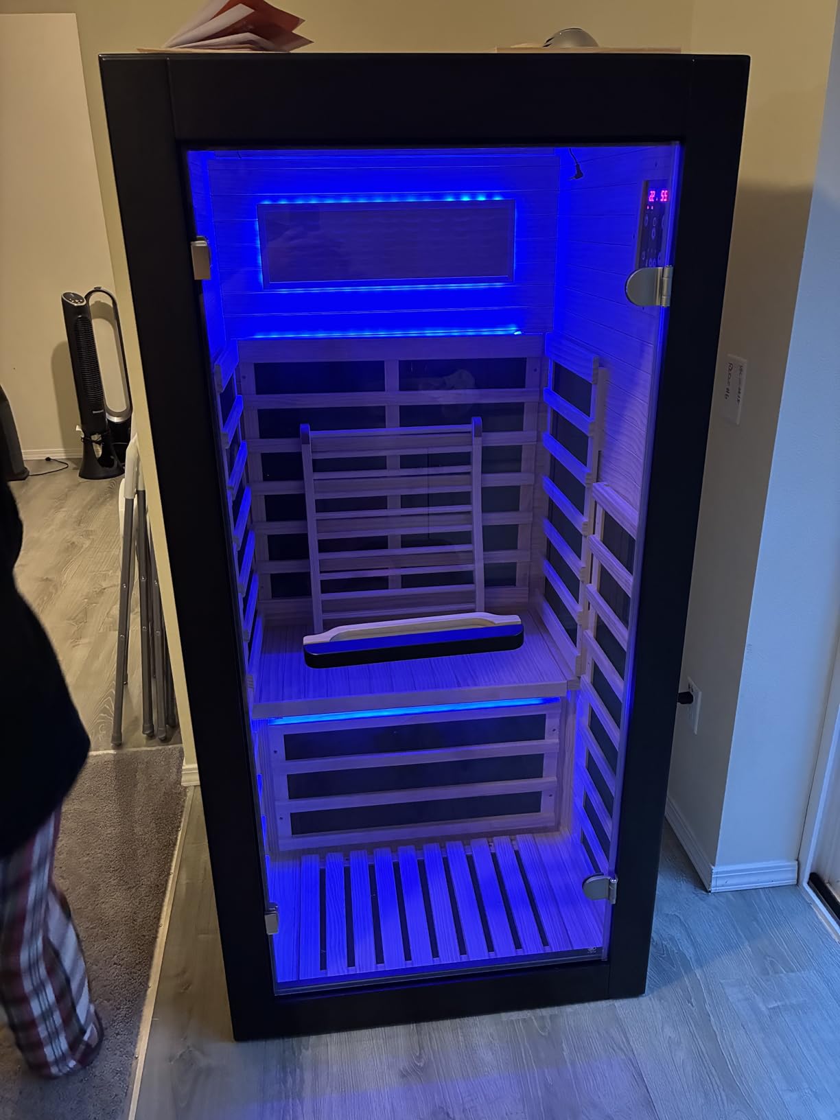 OUTEXER Infrared Sauna Home Sauna Spa Room Chilean Pine Wood 1200W 120v customer photo 1