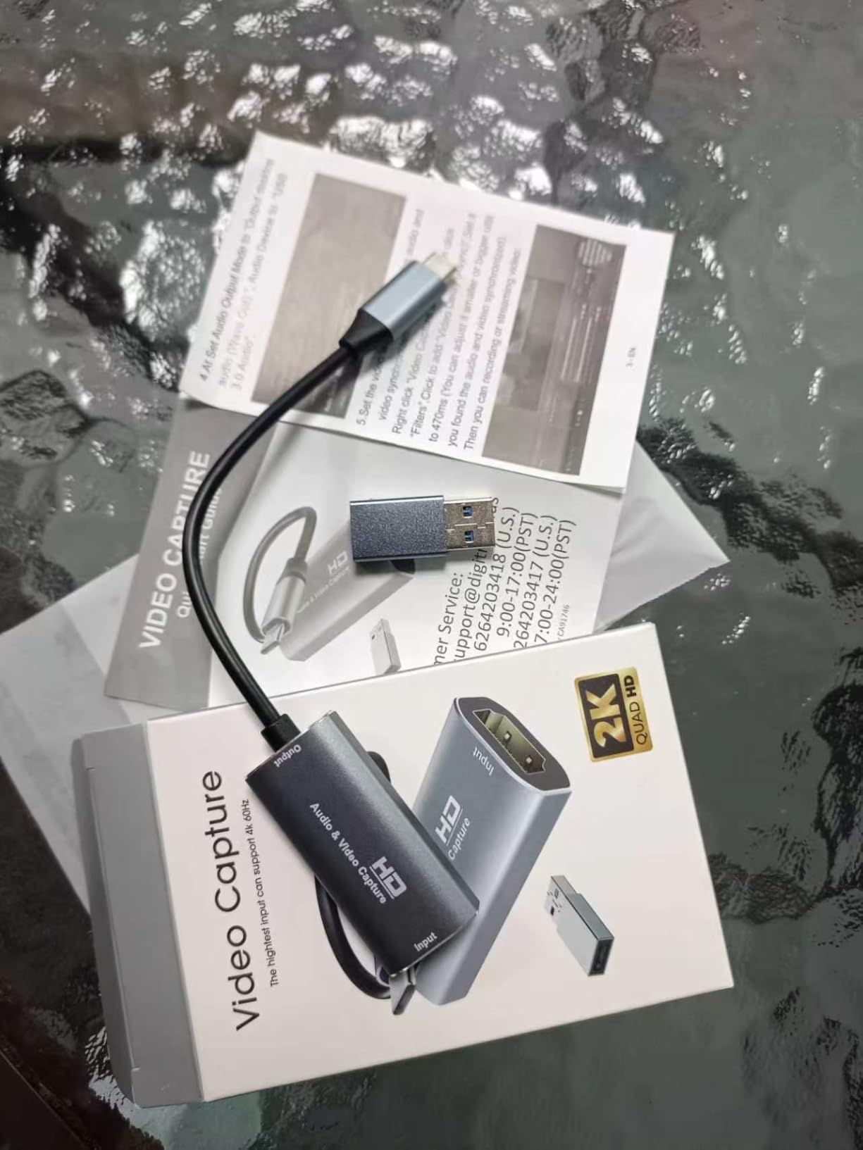 Video Capture Card, 4K USB3.0 HDMI to USB C, 1080P60FPS HDMI Capture Card for Streaming, Gaming, Video Recording Compatible with Switch, Xbox, PS4, OBS, Windows, Mac OS, Zoom(Silver) customer photo 2
