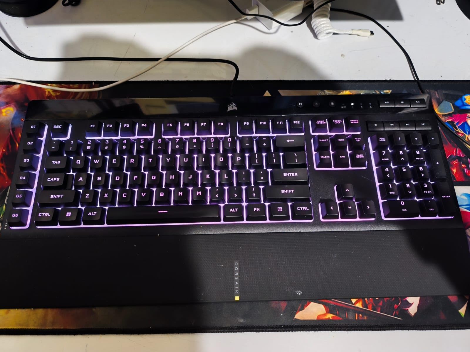 Corsair K55 RGB PRO Membrane Wired Gaming Keyboard – Black customer photo 1
