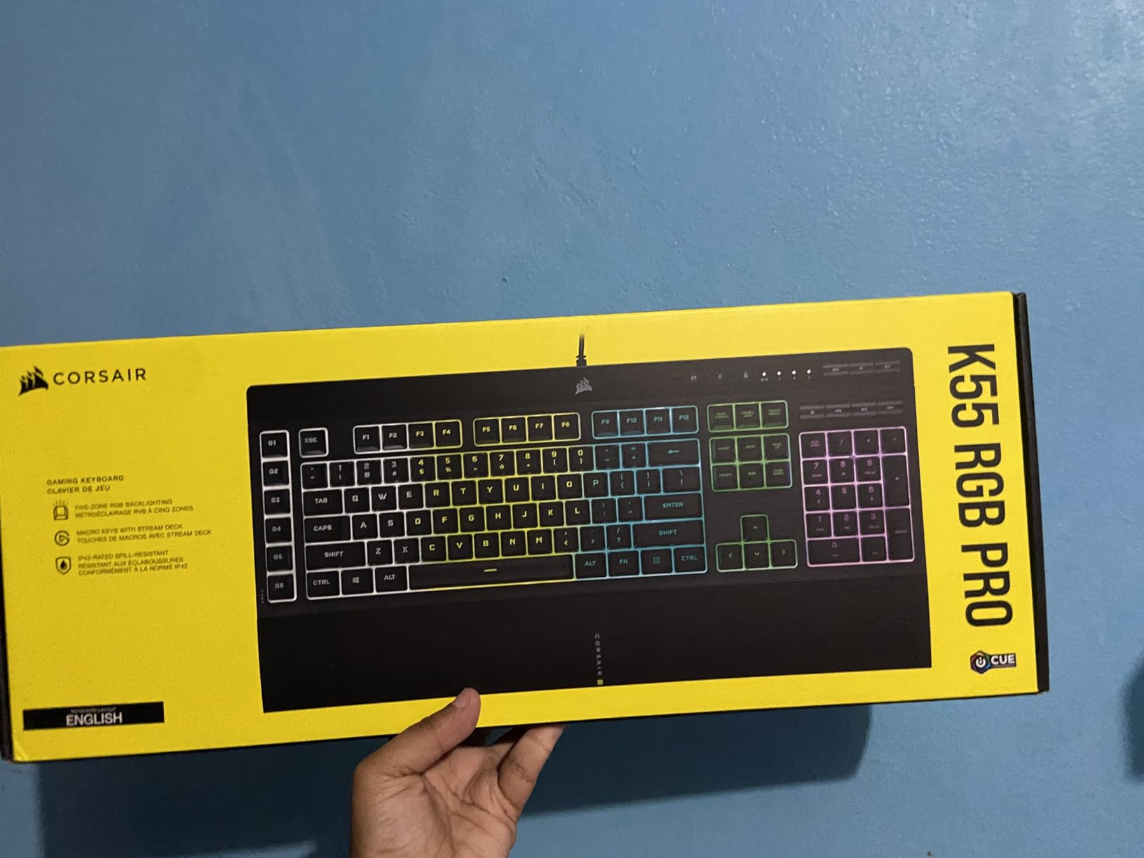 Corsair K55 RGB PRO Membrane Wired Gaming Keyboard – Black customer photo 2