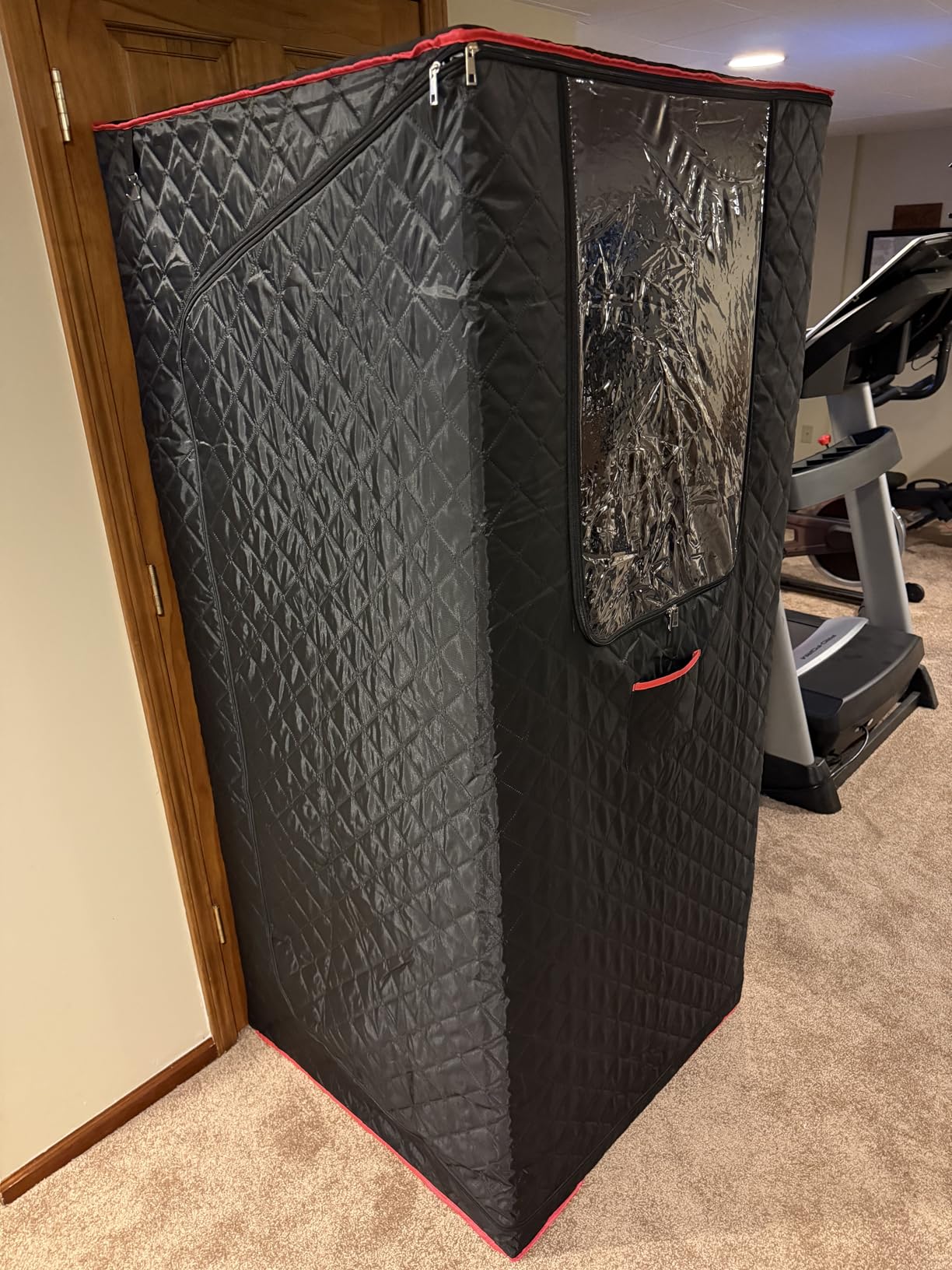 Manastin Upgraded Portable Steam Sauna for Home,Jet Black customer photo 2