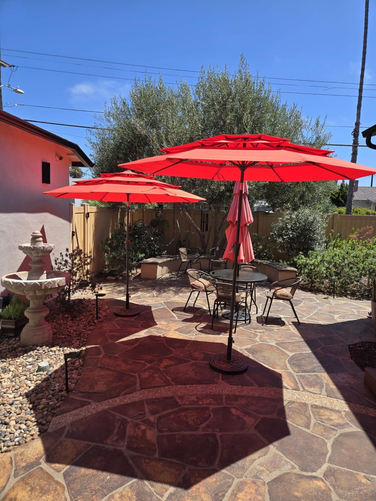 AreShark 9ft 3-Tier Patio Umbrellas, Outdoor Umbrella with 8 Sturdy Ribs customer photo 2