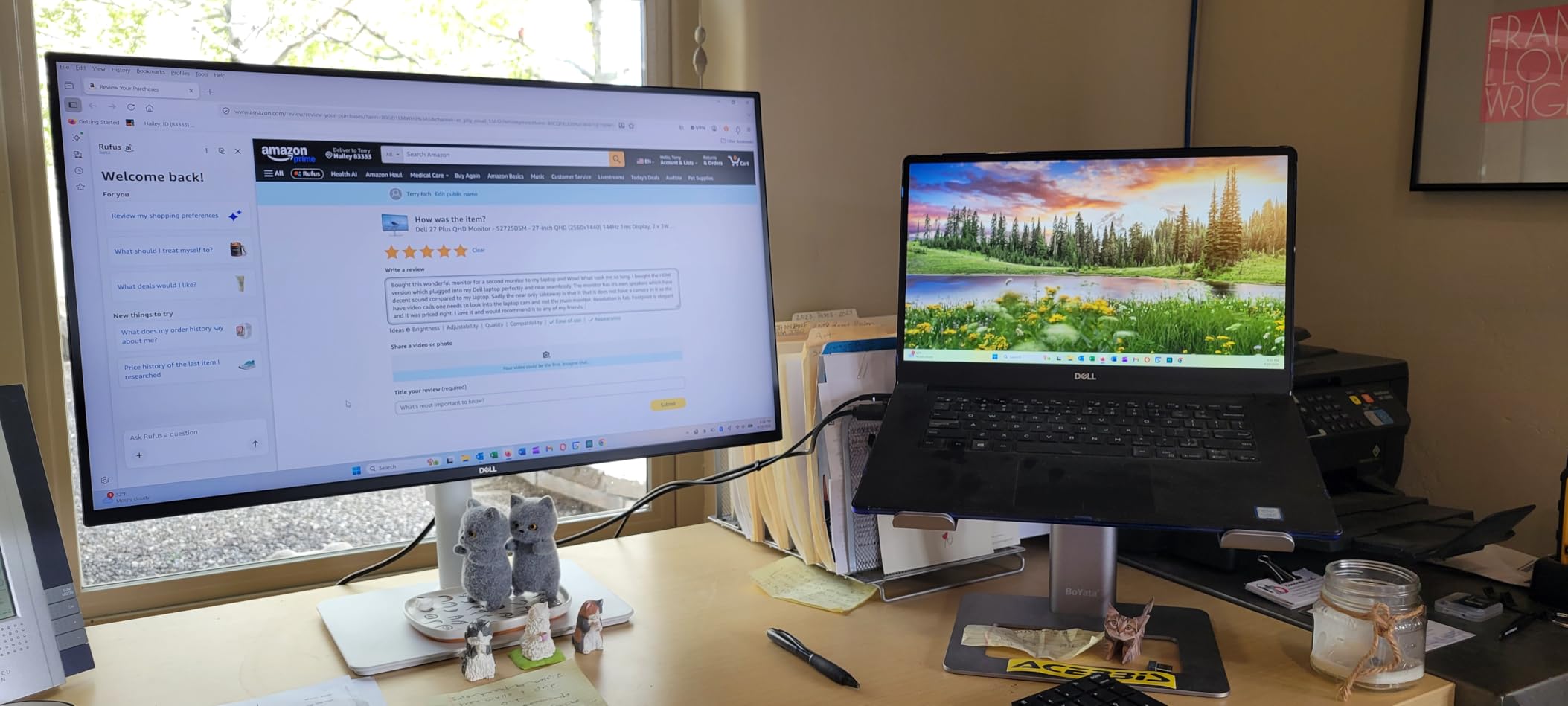Dell 27 Plus QHD Monitor - S2725DSM - 27-inch QHD (2560x1440) 144Hz 1ms Display, 2 x 3W Speakers, HDMI/DisplayPort 1.4 Connectivity, Height/Tilt/Pivot/Swivel Adjustability, AMD FreeSync - Ash White customer photo 2