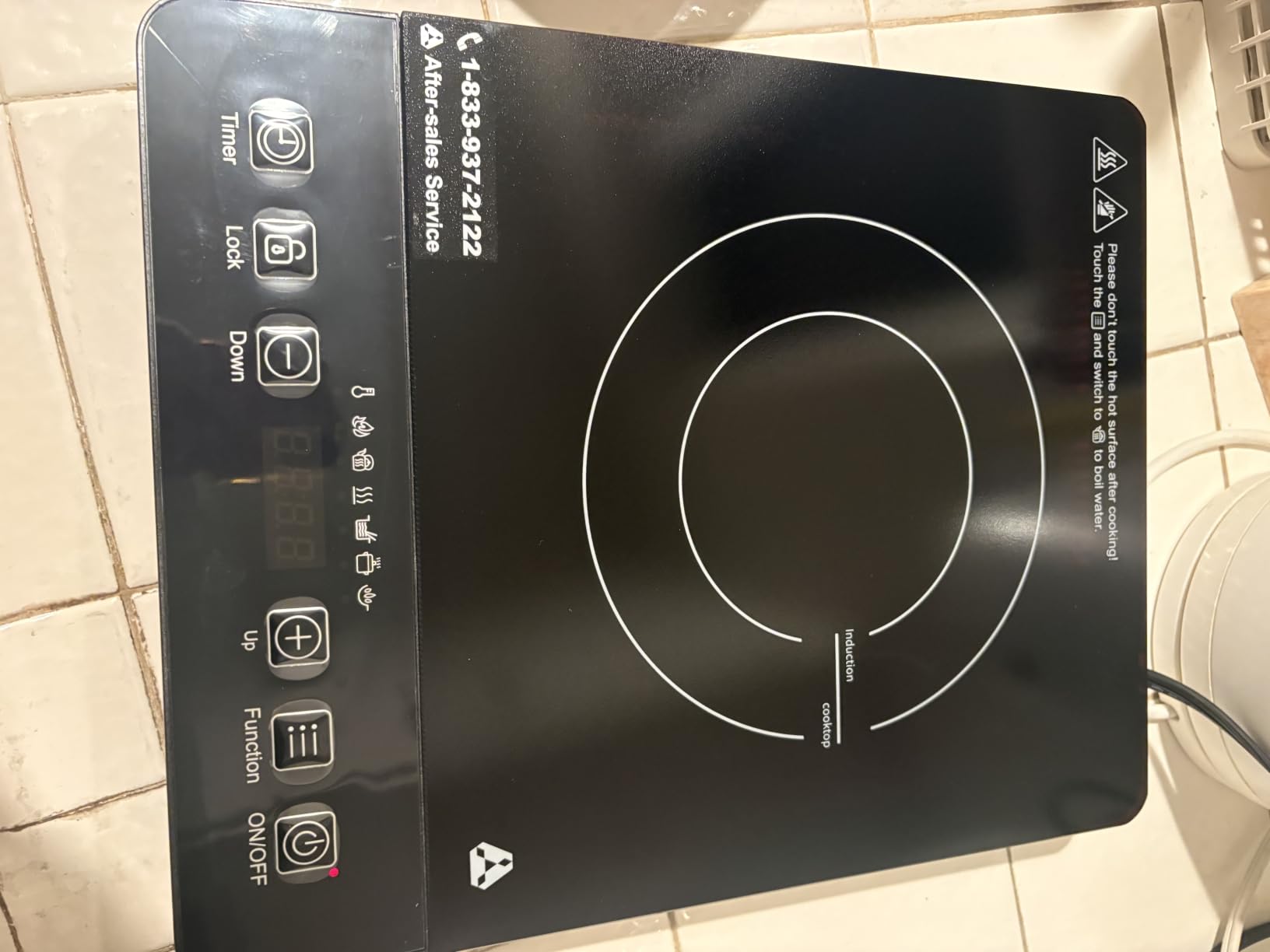 AAOBOSI Portable Induction Cooktop, 1800W, 20 Temp & Power Levels, Timer customer photo 2