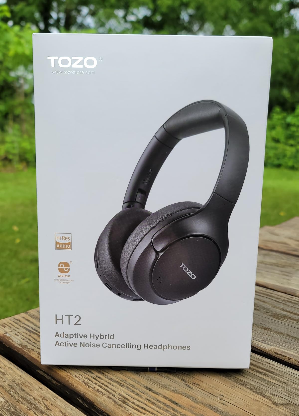 TOZO Hybrid Active Noise Cancelling Headphones, Hi Res Audio customer photo 2